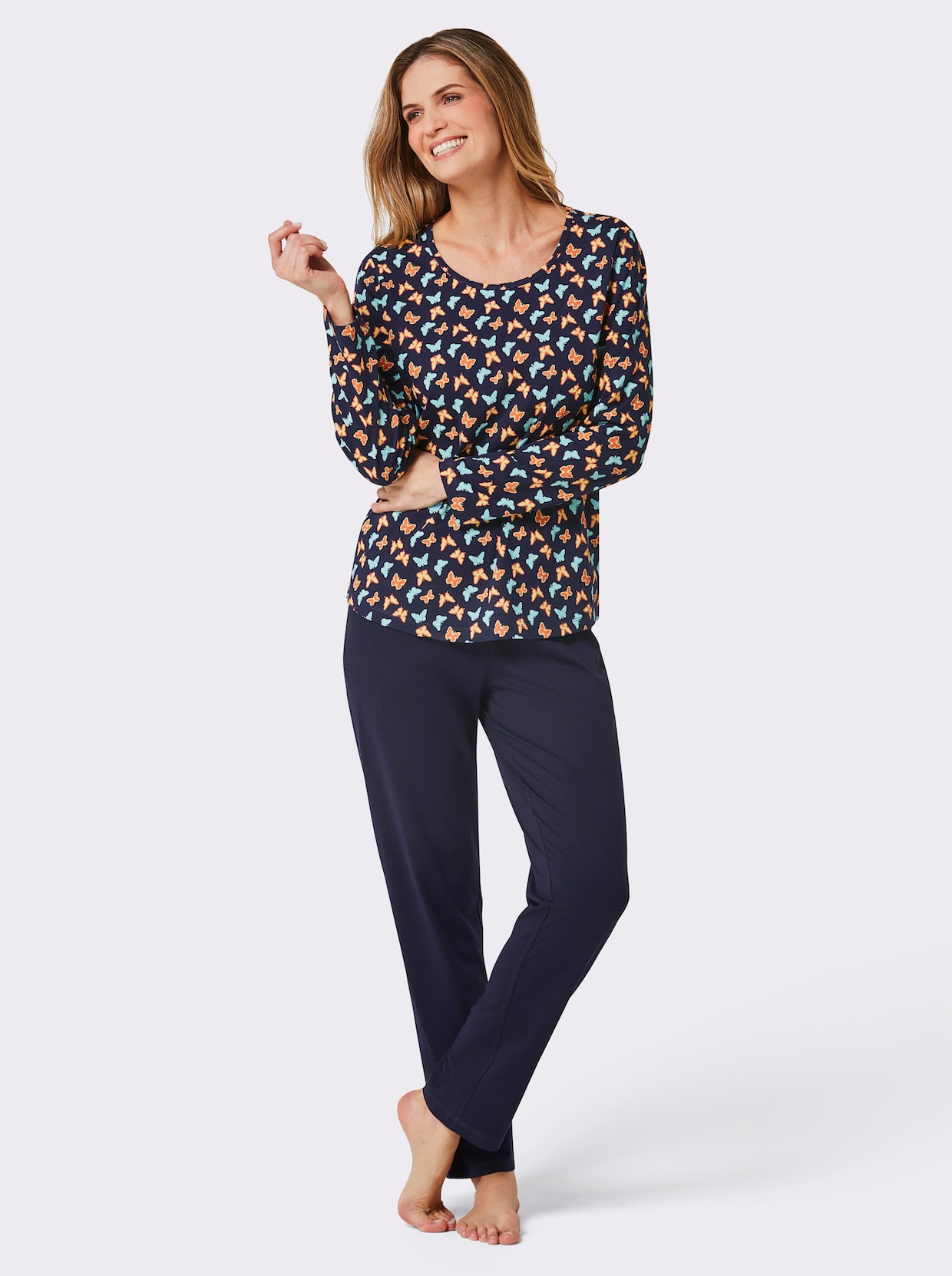 wäschepur Pyjama's - aqua + marine bedrukt