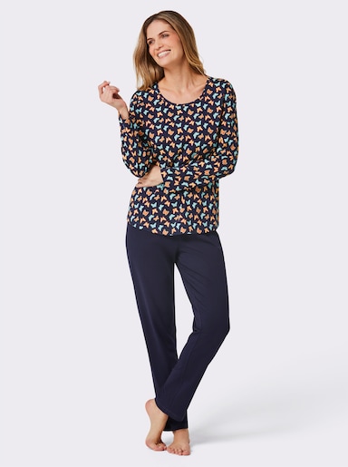 wäschepur Schlafanzüge - aqua + marine-bedruckt