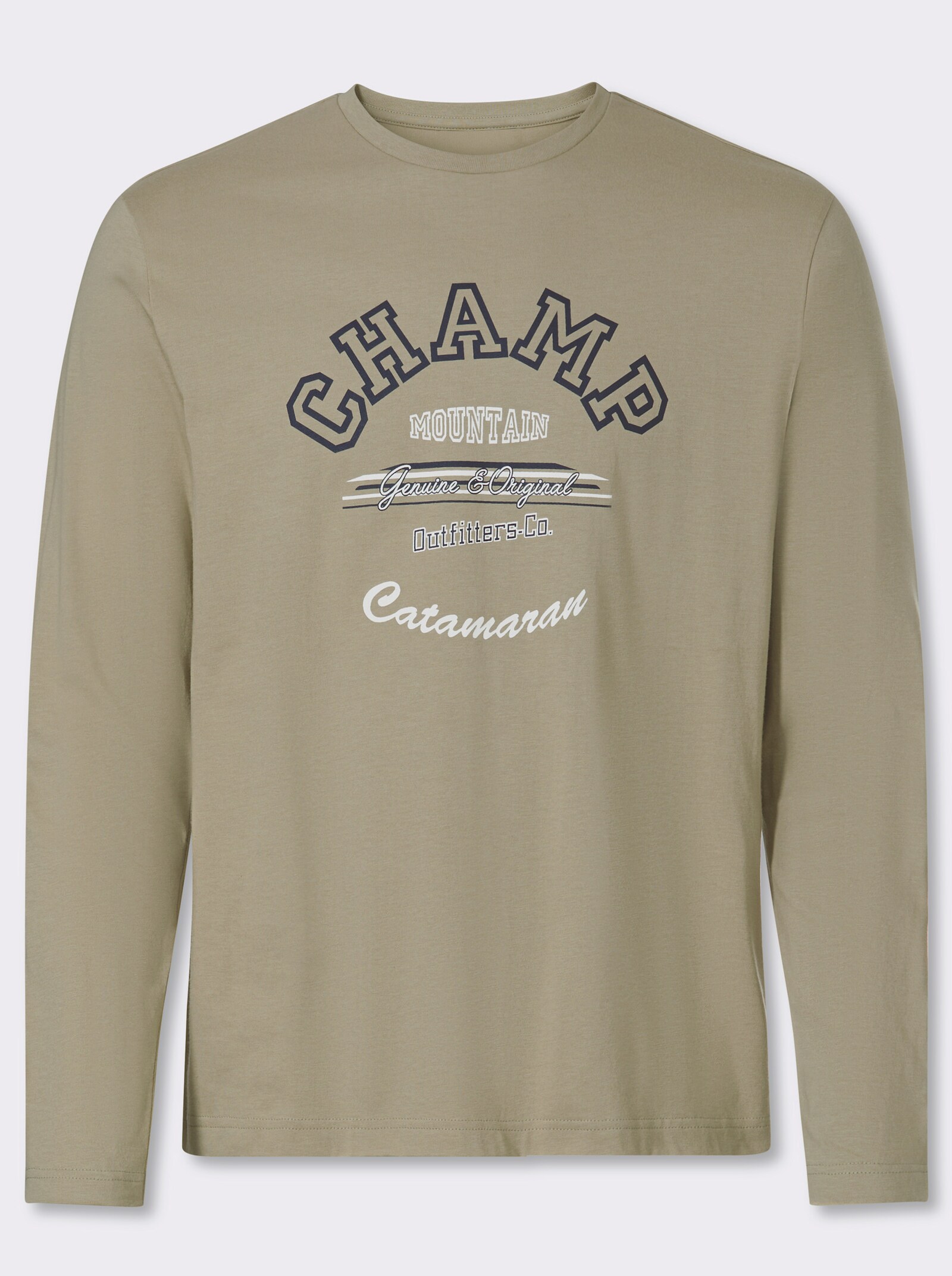 Catamaran Langarmshirt - schlamm-bedruckt