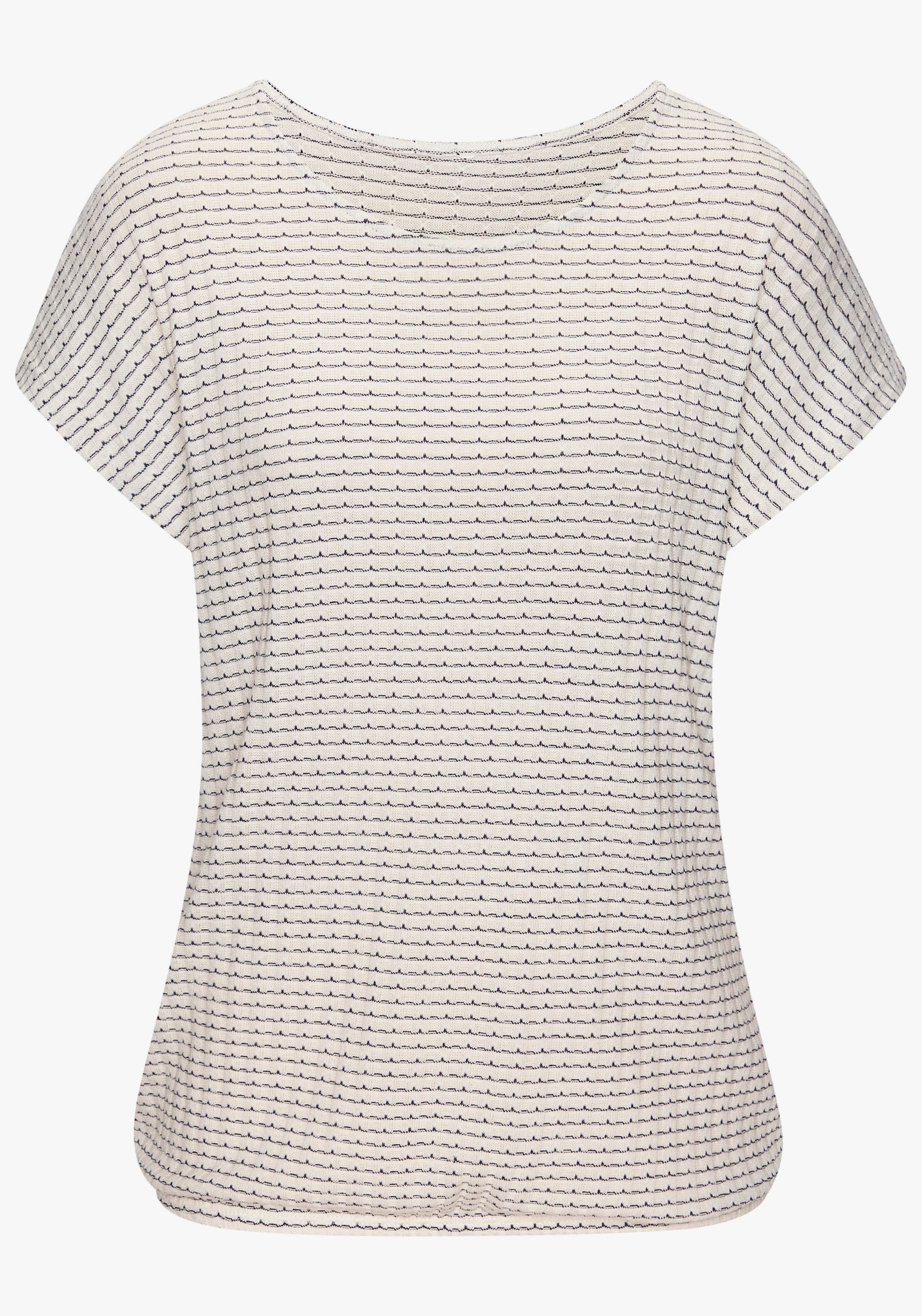 Vivance Shirt met korte mouwen - crème, zwart