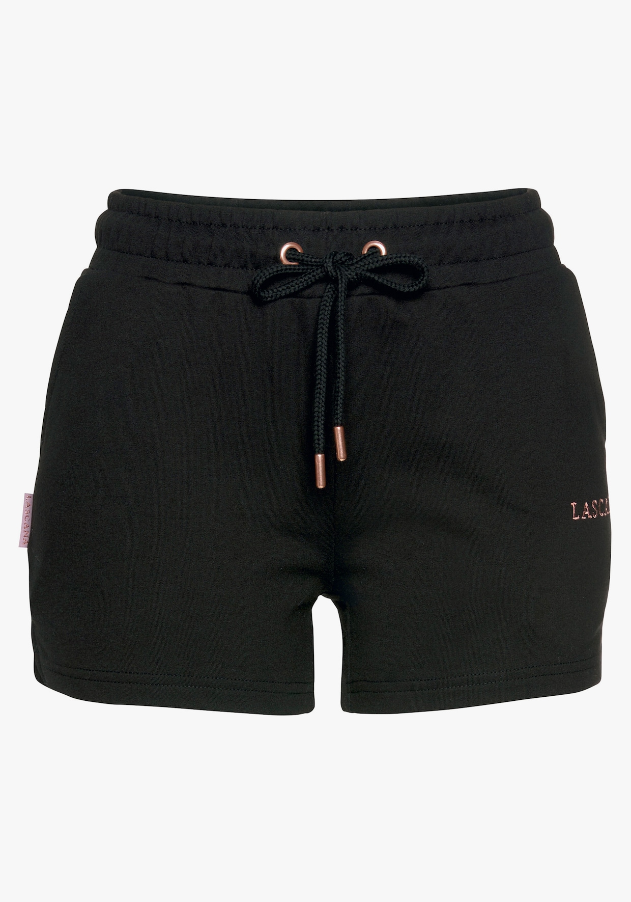 LASCANA Sweatshorts - schwarz