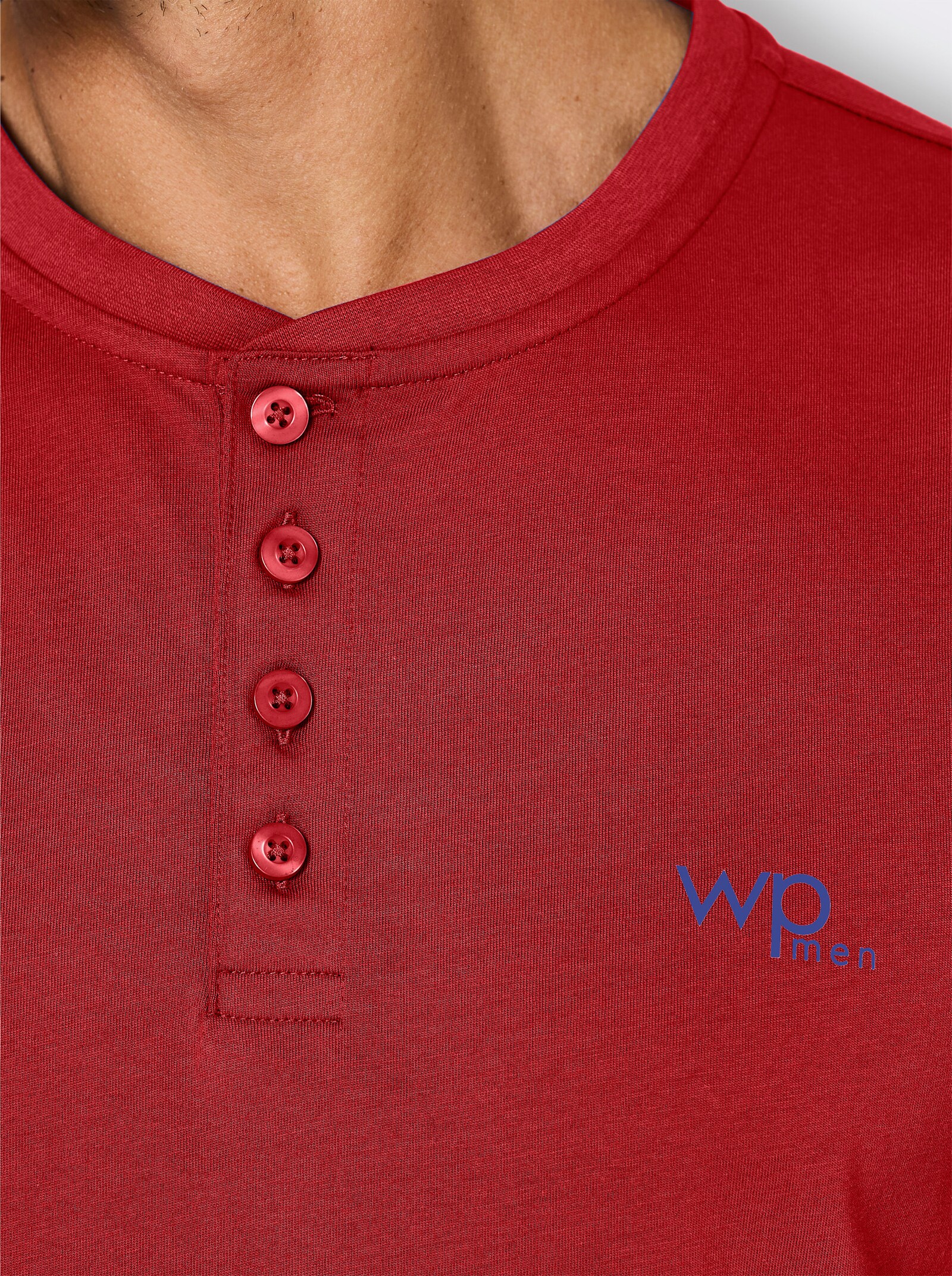 wäschepur men Schlafanzug-Shirt - kirsche