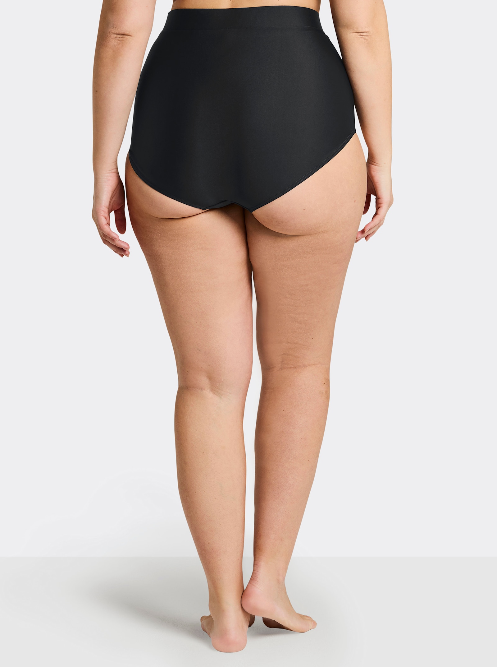 sheego Bikini-Hose in High-Waist-Form, mit Shaping-Effekt - schwarz