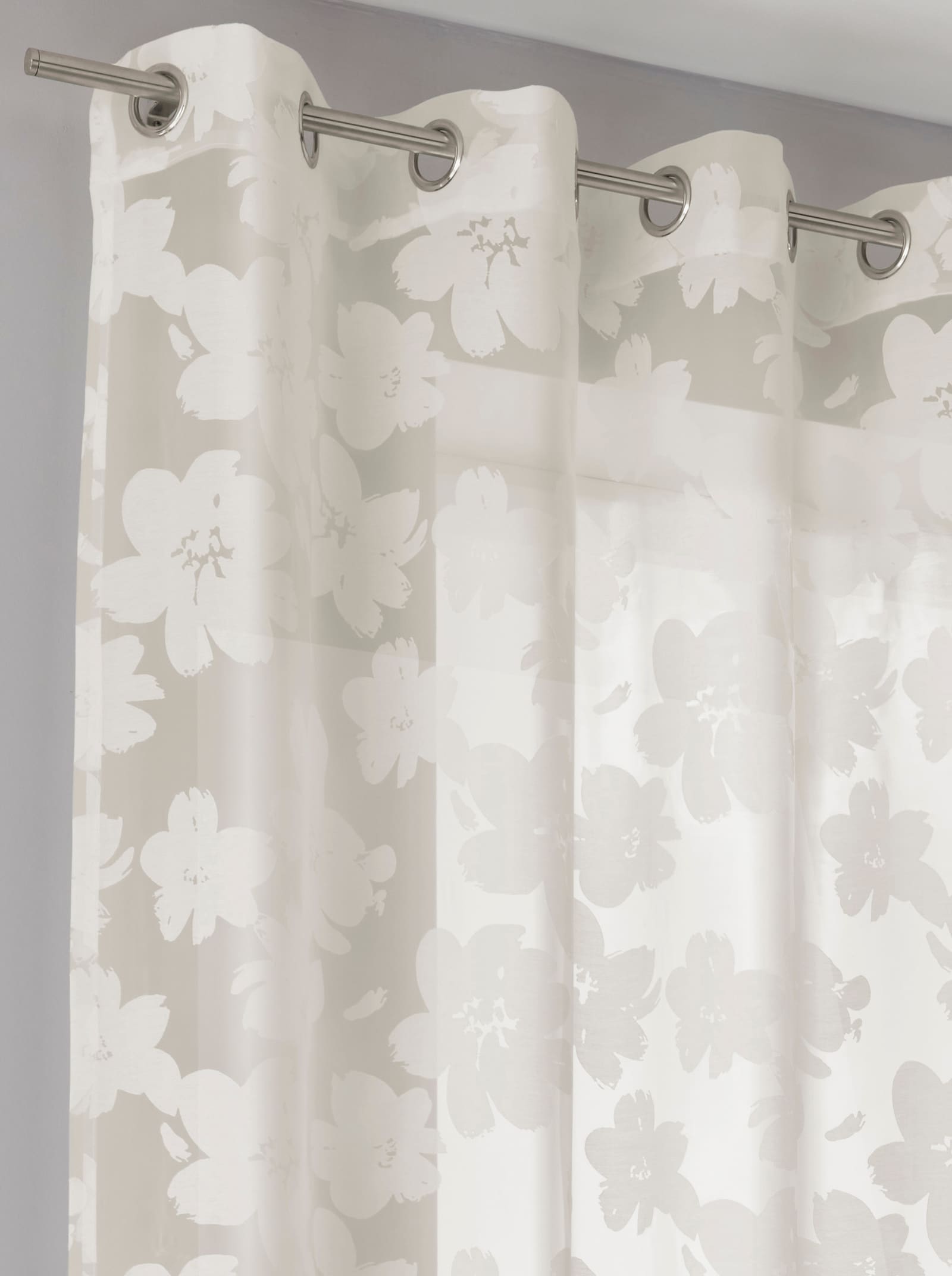 heine home Decoratieve vitrage - offwhite