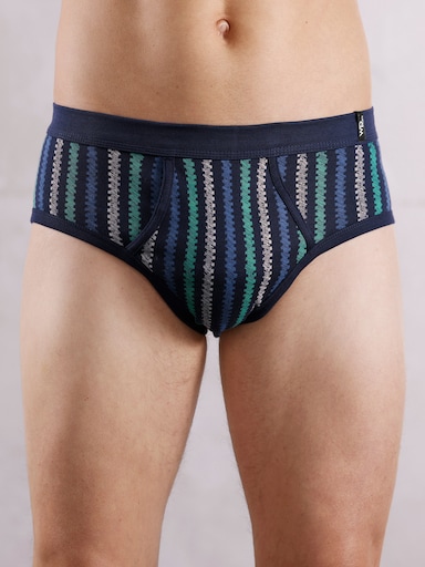 wäschepur men Slip - anthrazit-bedruckt + marine-bedruckt