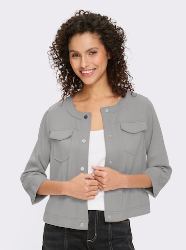 heine Shirtjacke - steingrau