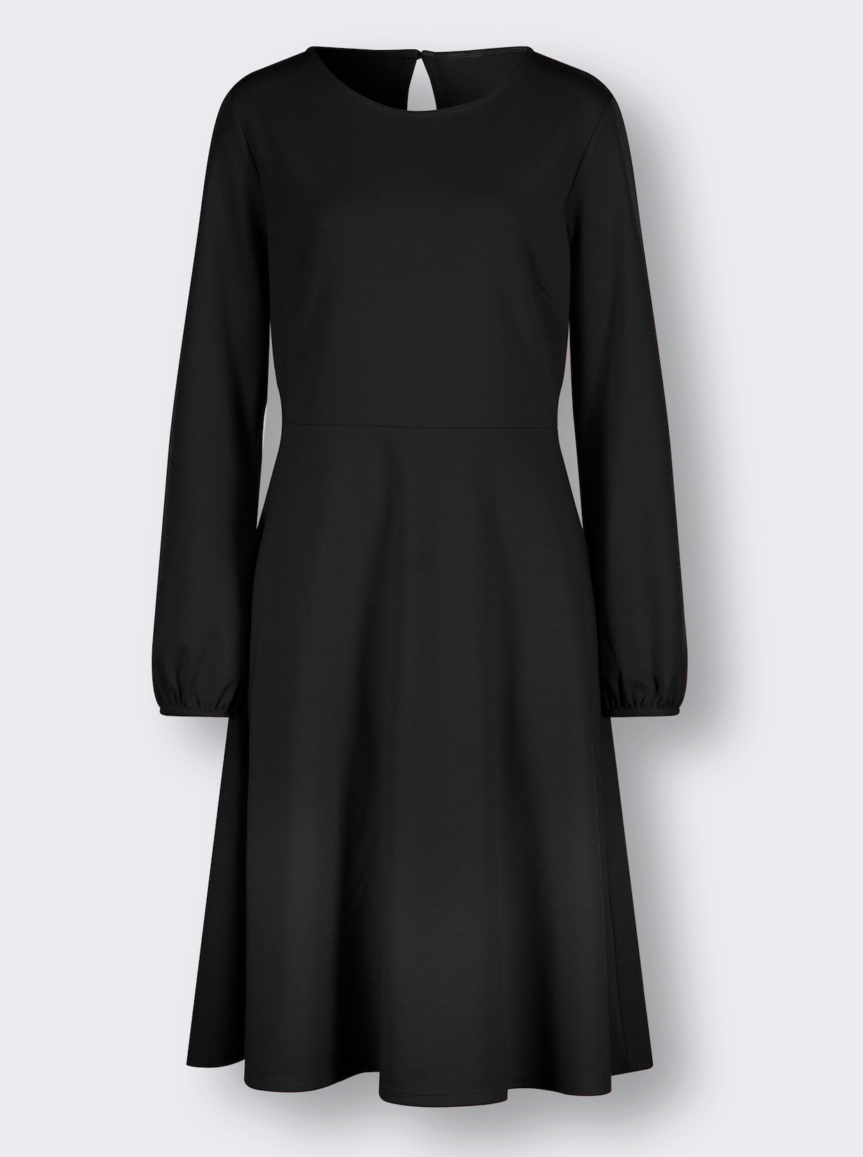 Džersejové šaty - čierna