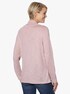 Tričko s rolákovým límcem - růžová-melír