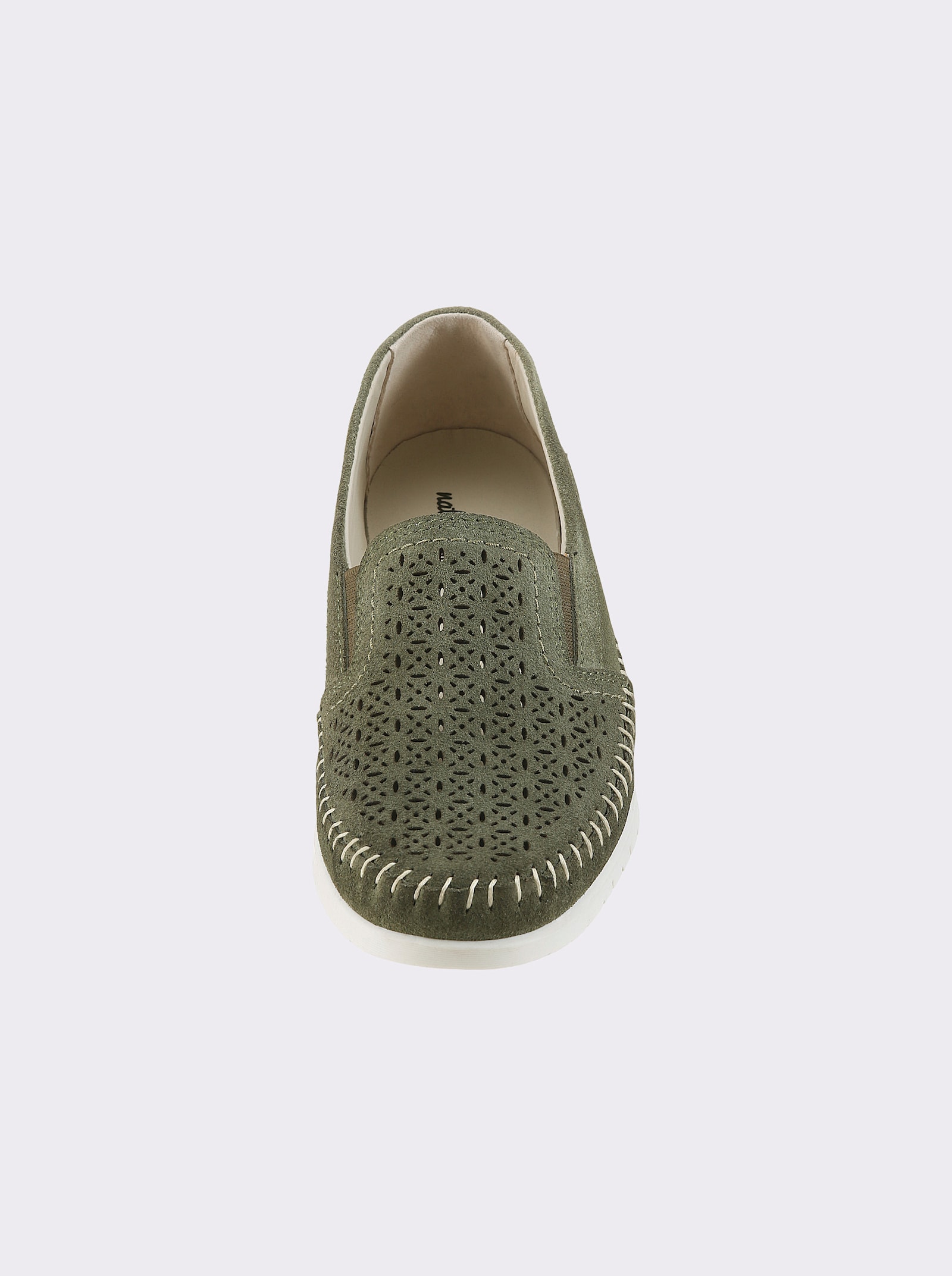 Naturläufer Slipper mit Gummizug - schilf