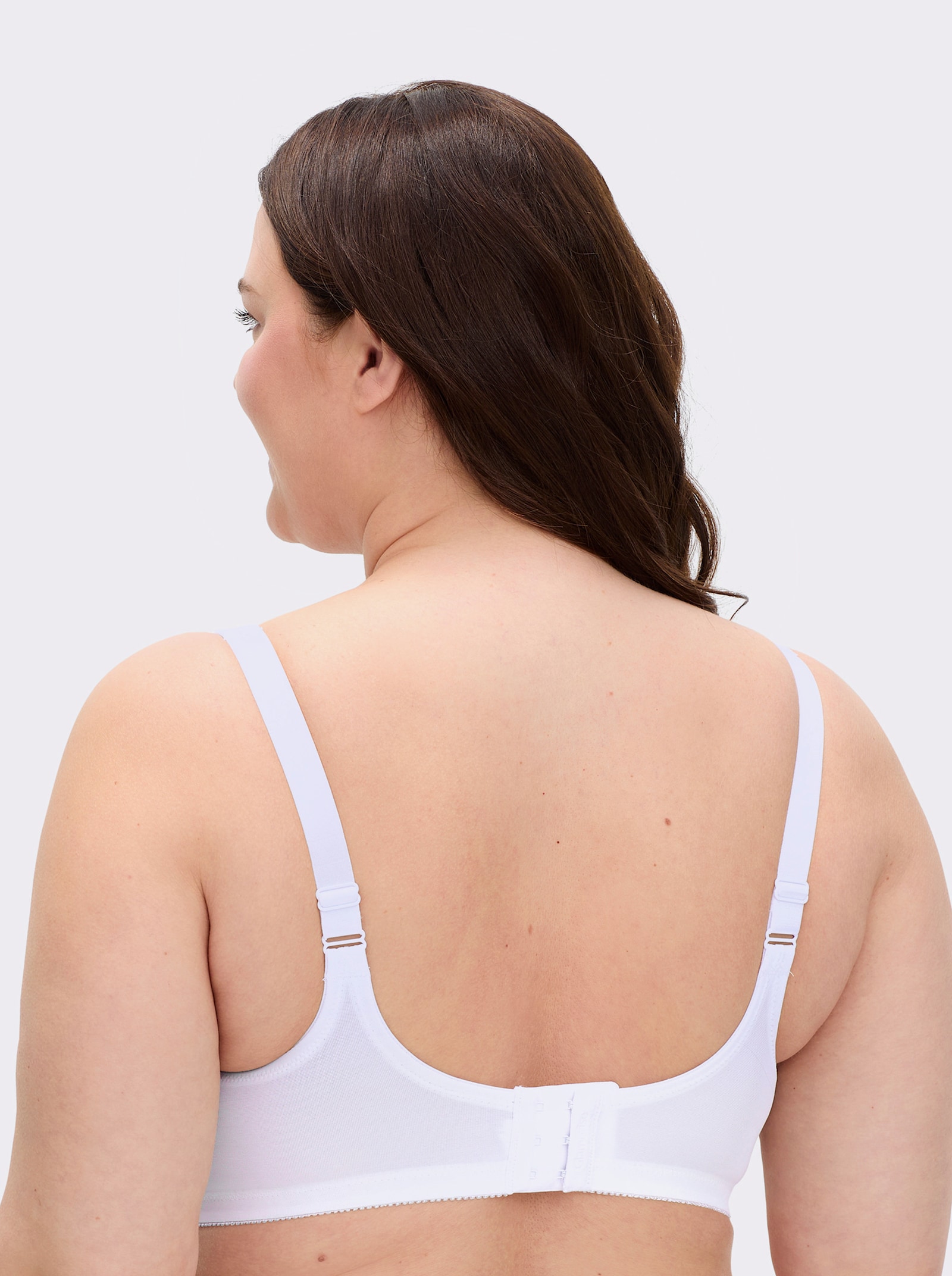 Glamorise Minimizer-BH ohne Bügel mit Spitzeneinsatz - weiß