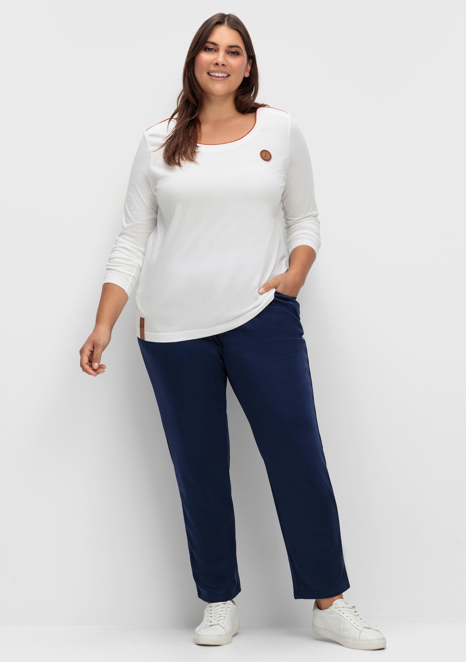 Schlupfhose mit wärmender Fleece-Innenseite - marine