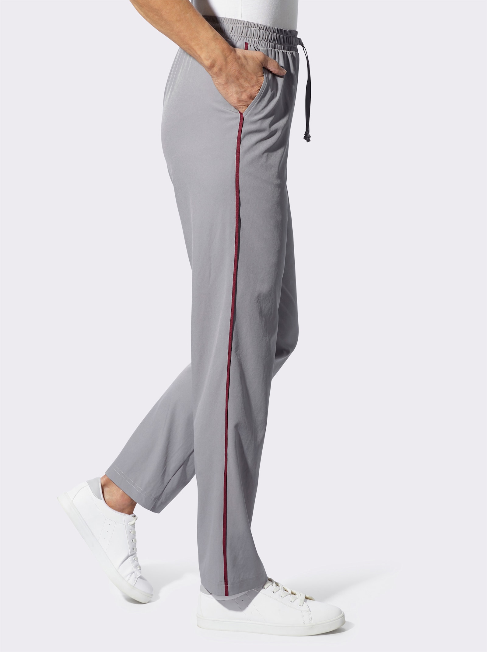 Freizeithose in Stretch-Qualität - steingrau