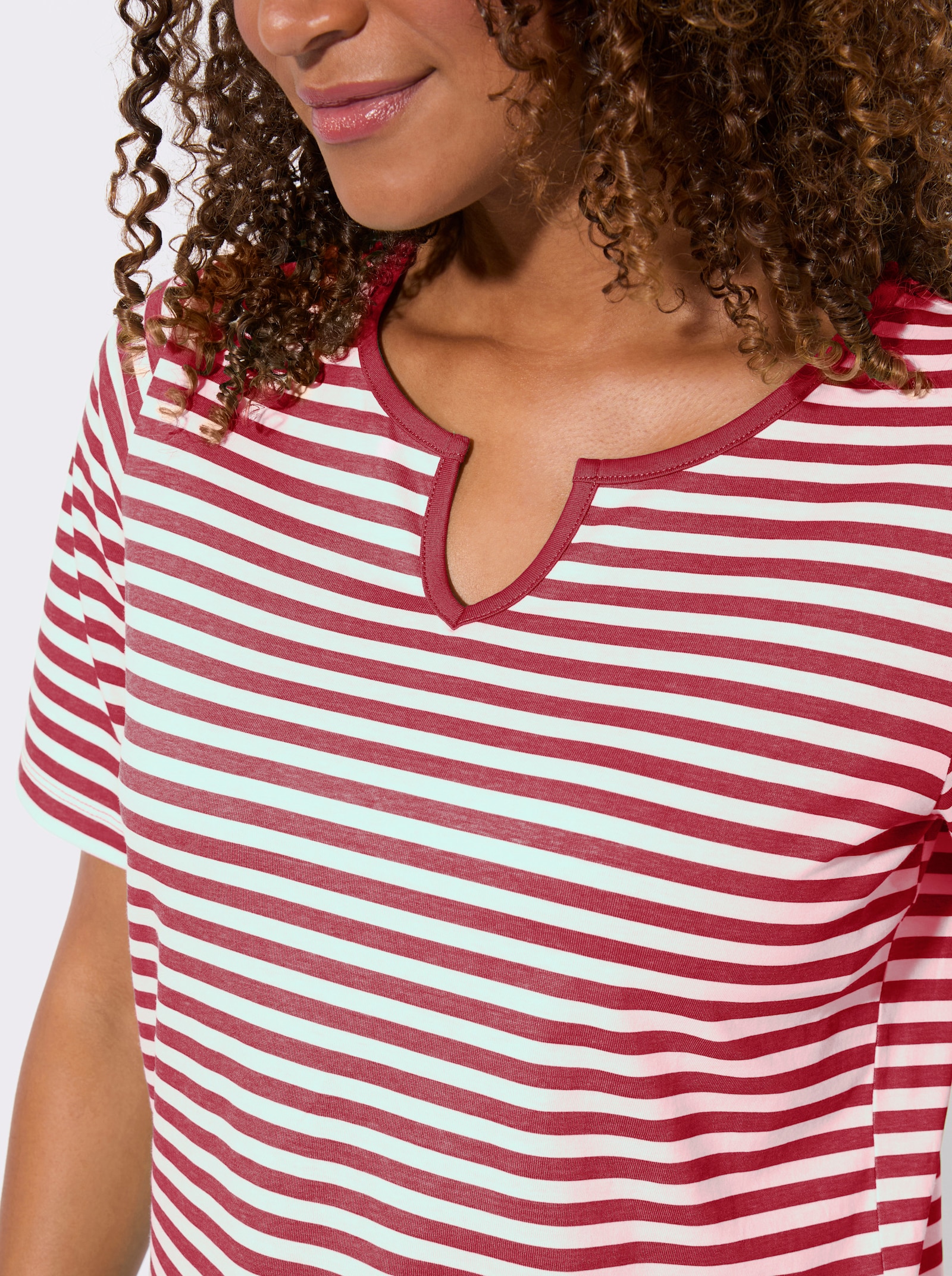 Shirt-Set mit kurzen Ärmeln - rot
