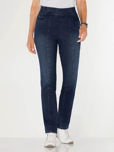 Schlupfjeans - blue-stone-washed