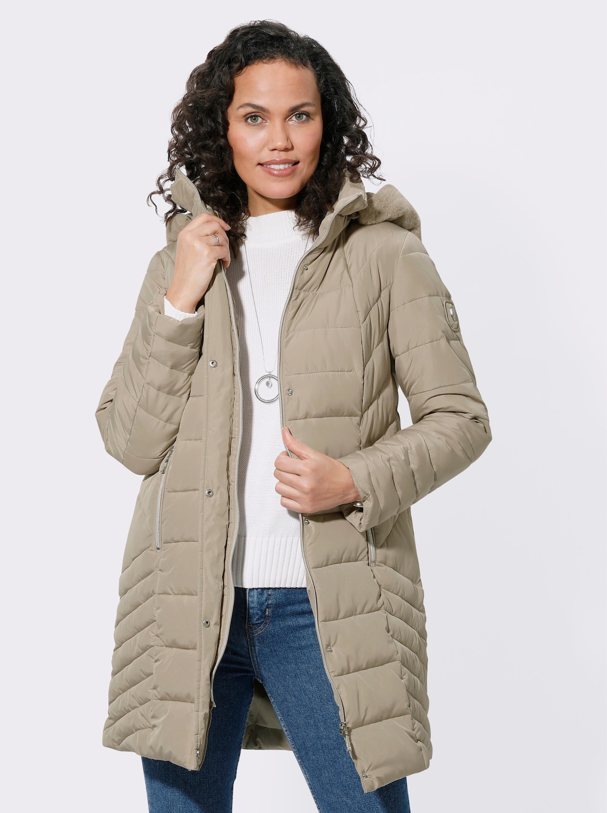 Longjacke - sesam