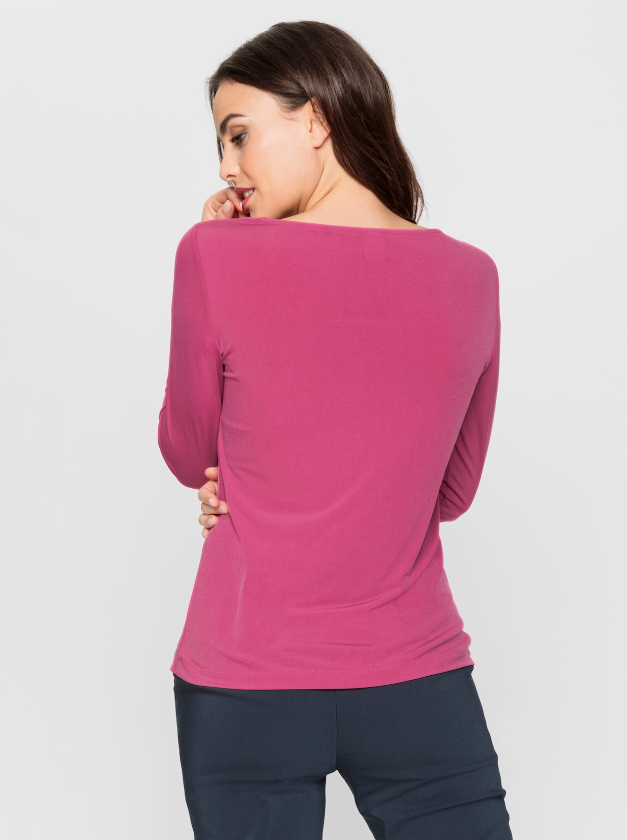 heine T-shirt à manches longues - fuchsia