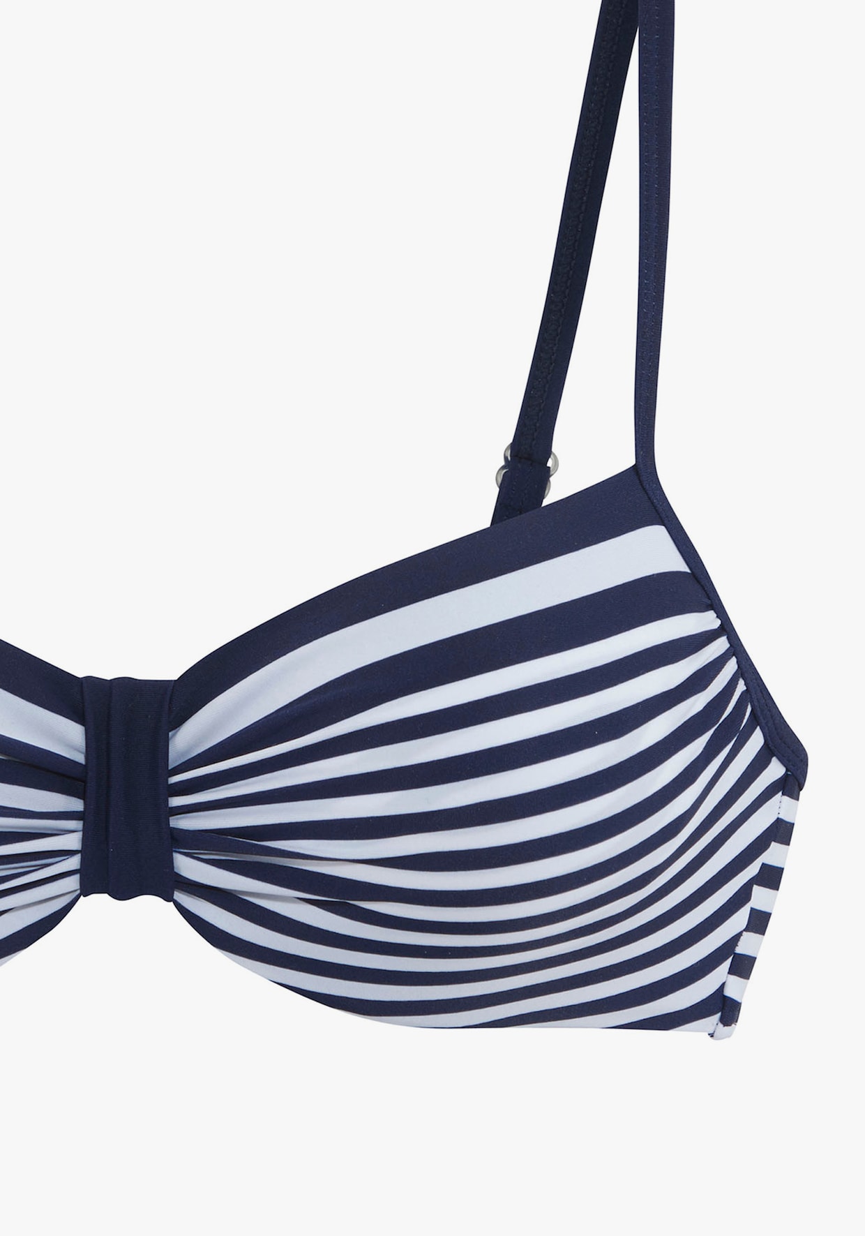 LASCANA Beugelbikinitop - marine/wit