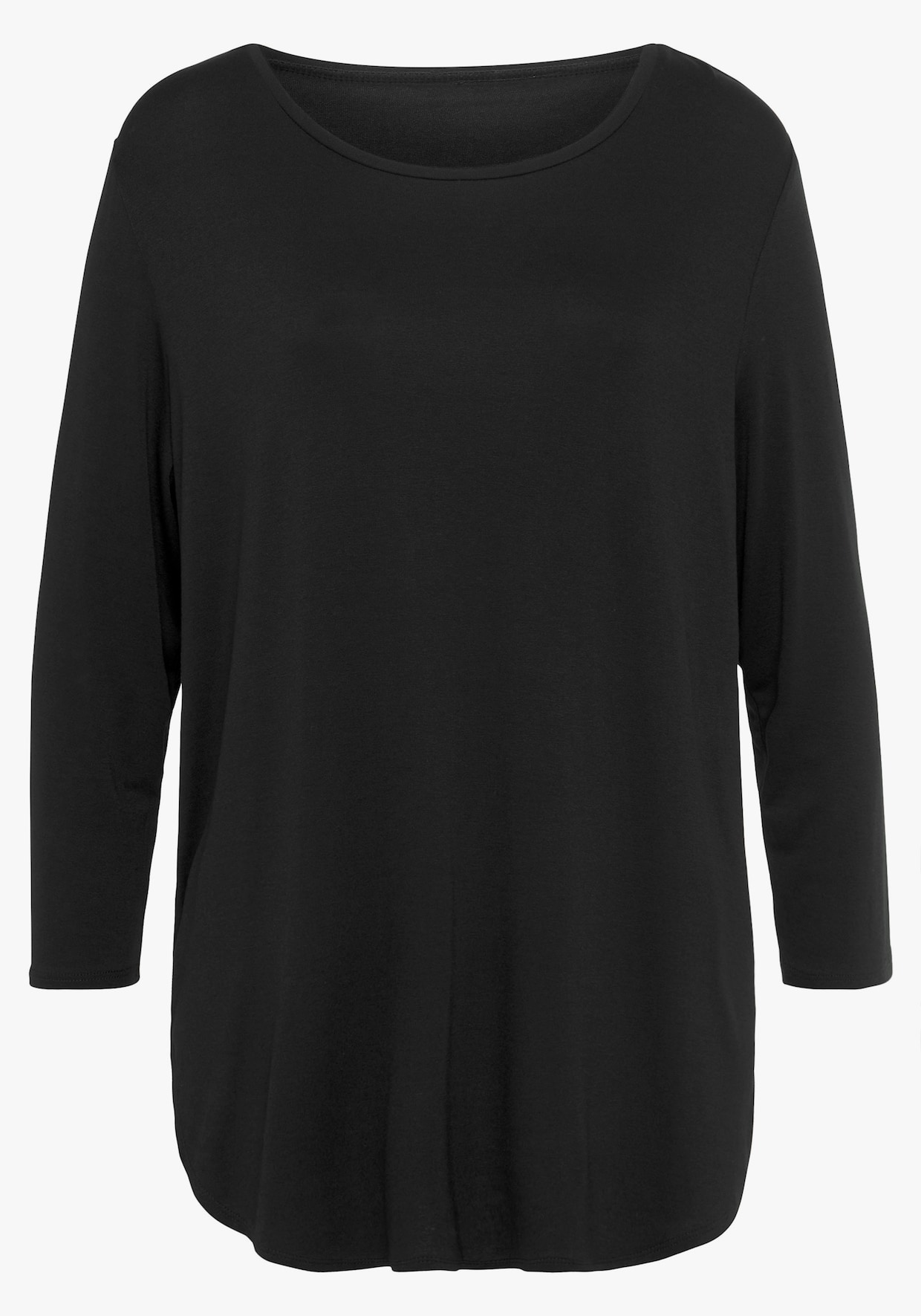 LASCANA 3/4-Arm-Shirt - schwarz