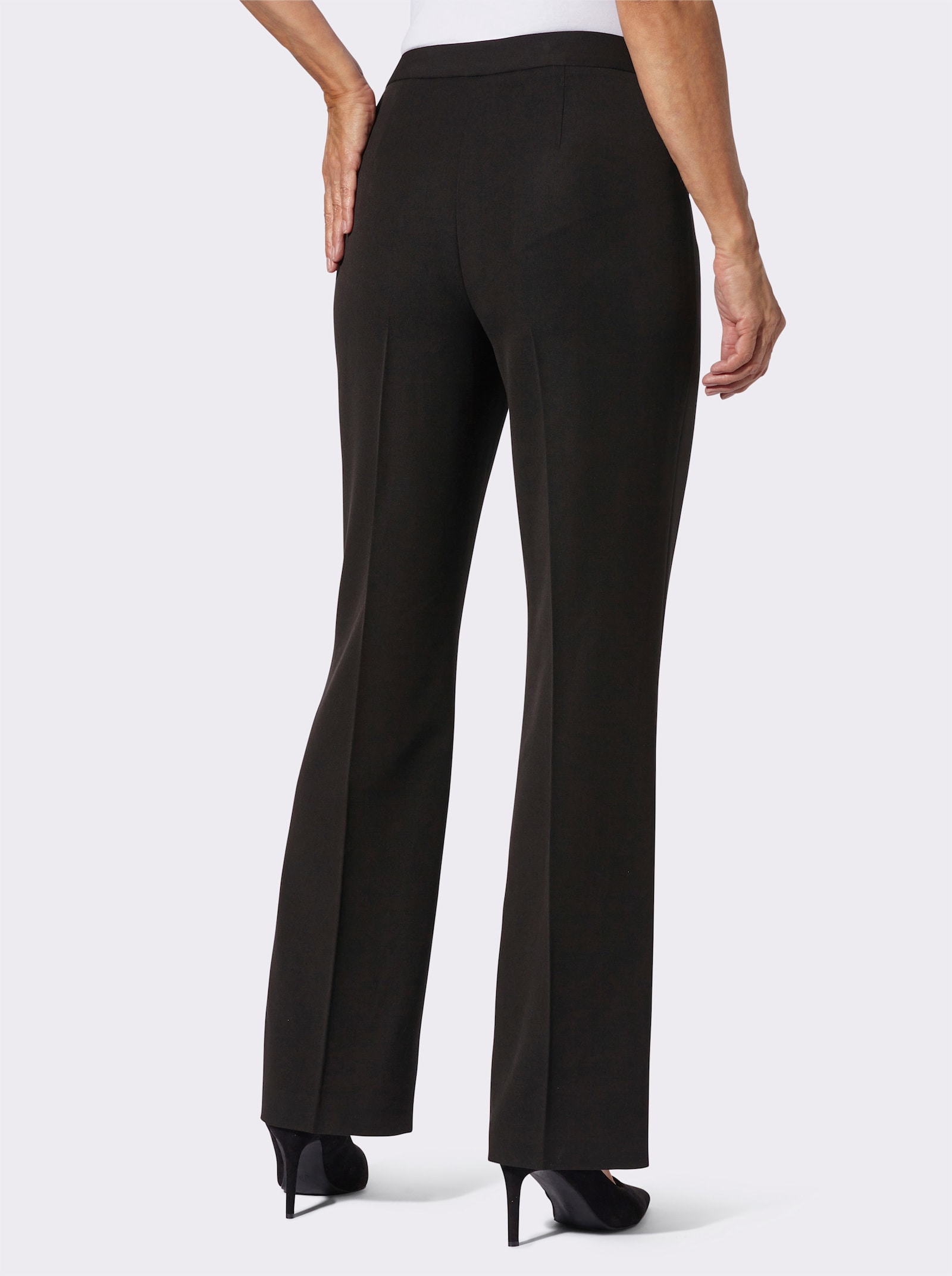 Hose mit weitem Bein - schwarz