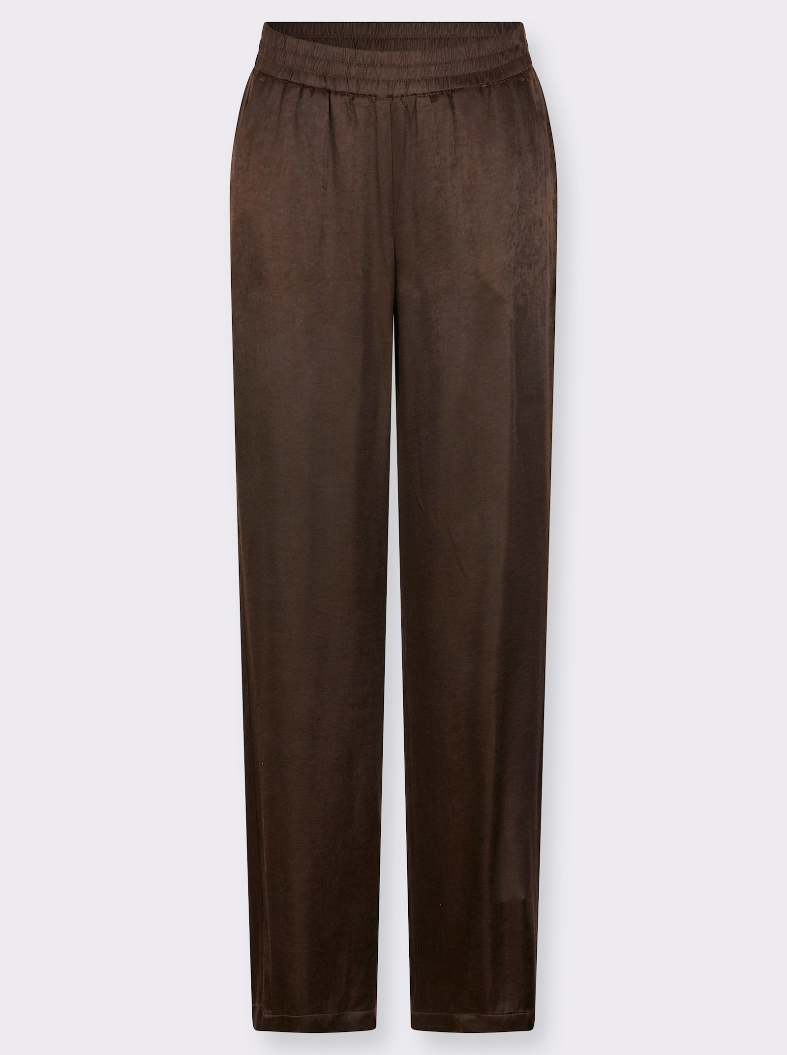 Schlupfhose in Satin-Qualität - schoko