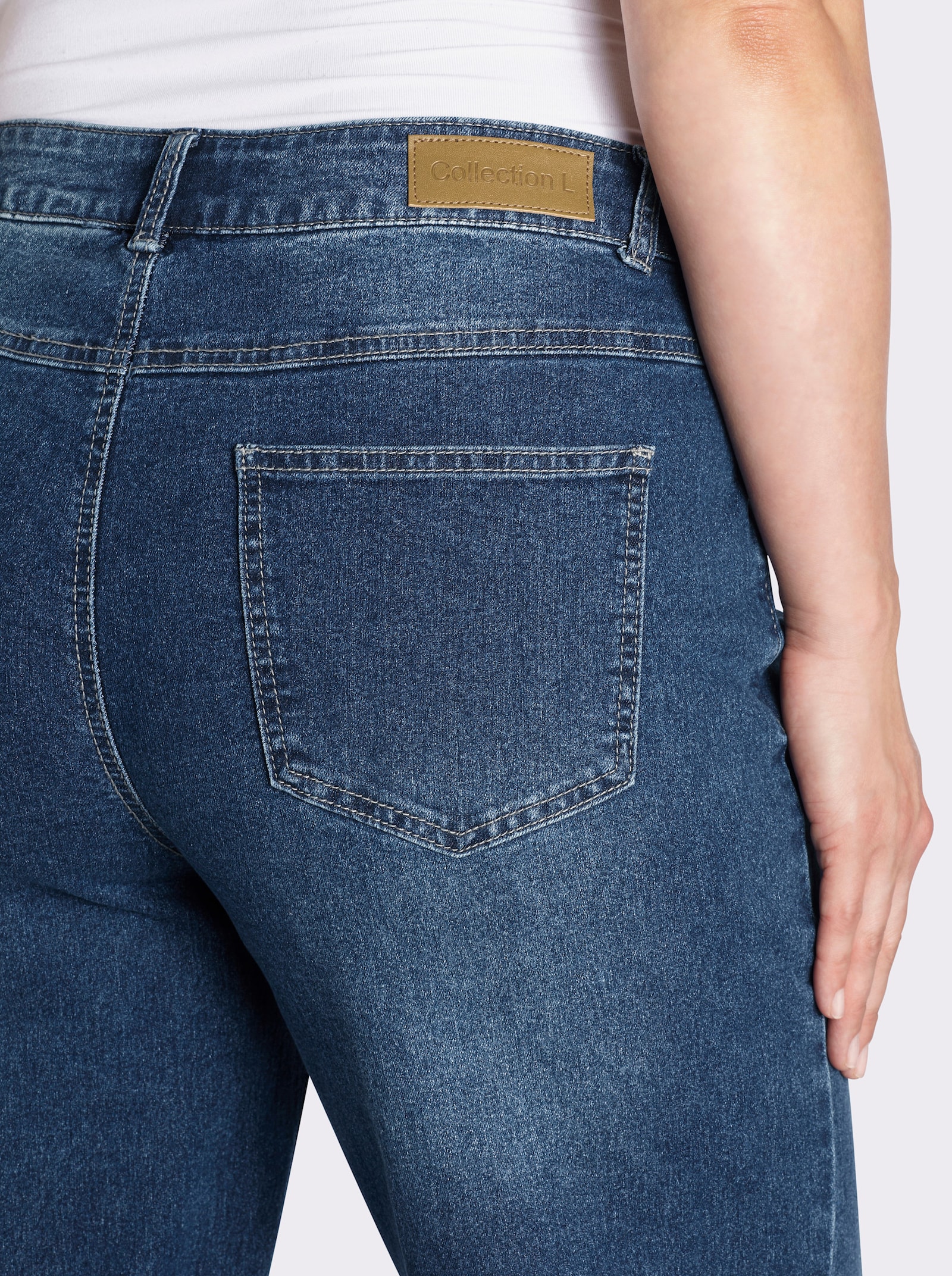  Culotte in Denim-Qualität - blue-stone-washed