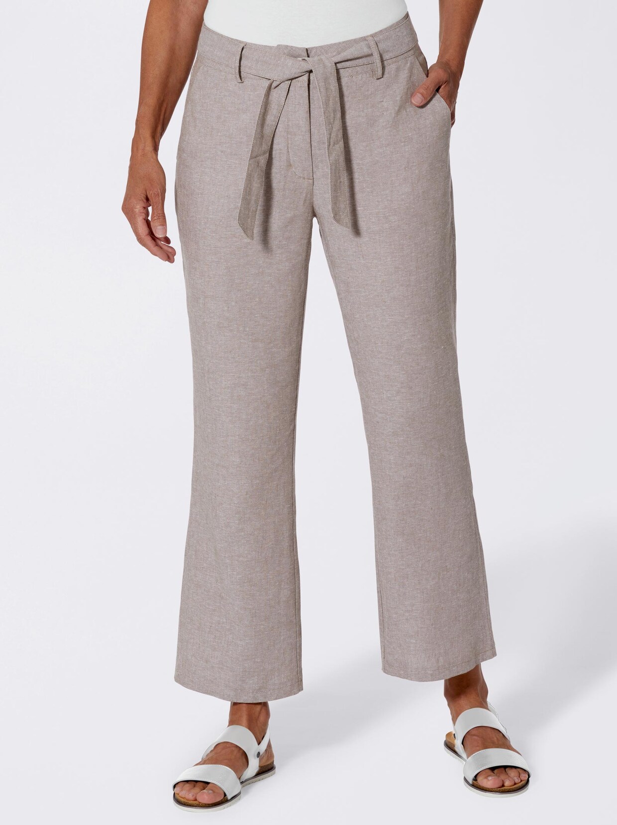 Hose - beige-meliert