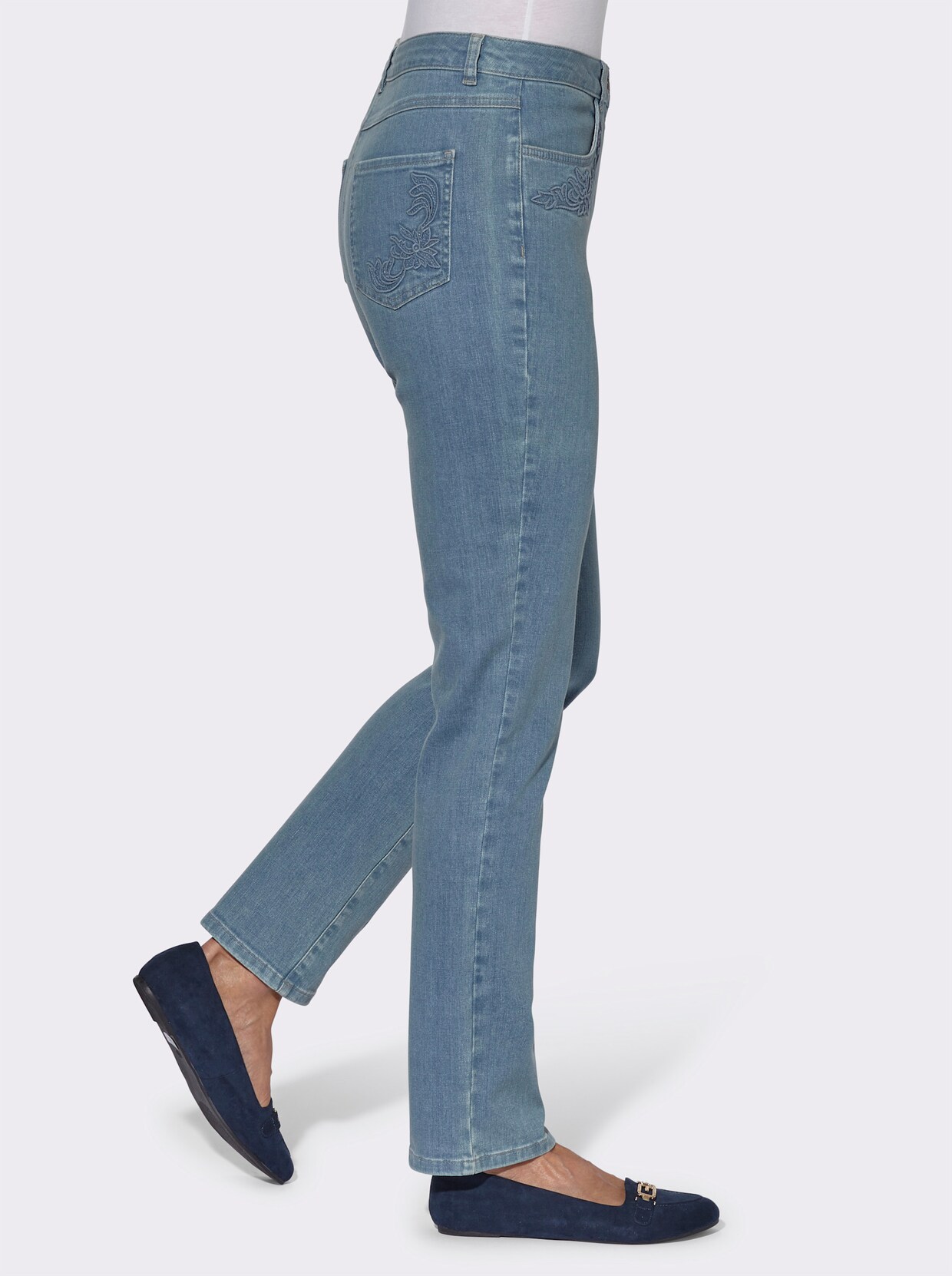 Jeans - blue-bleached