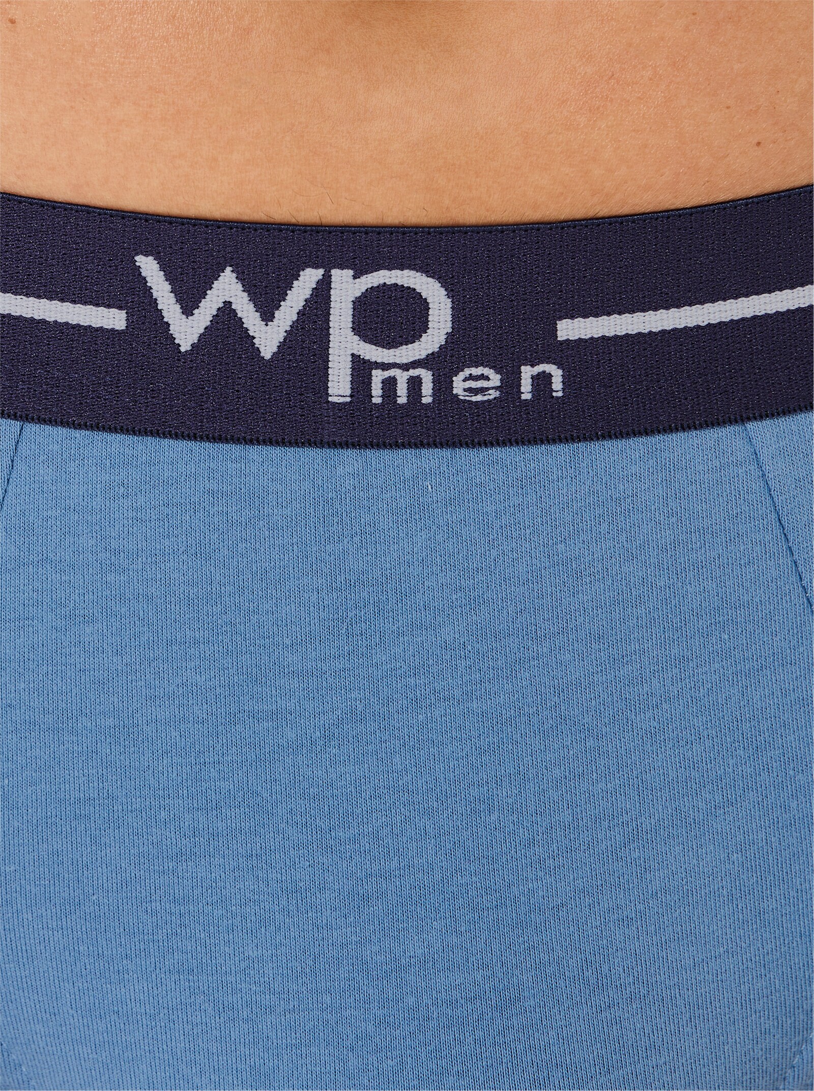 wäschepur men Slip - marine-mittelblau-bedruckt + marine + hellblau