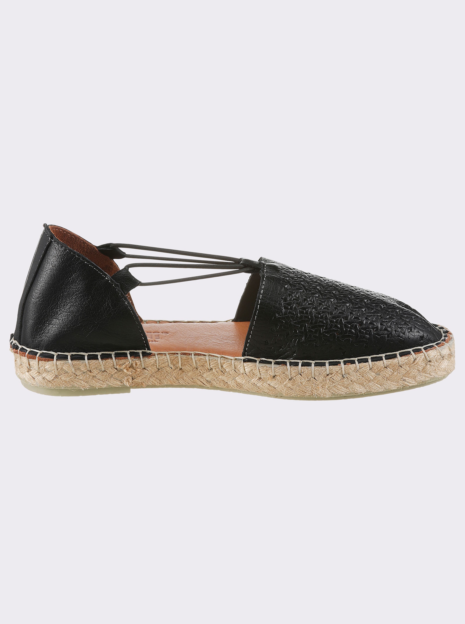 Gemini Slipper mit Gummizug - schwarz