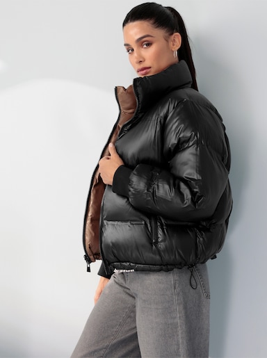 heine Steppjacke zum Wenden - schoko-schwarz
