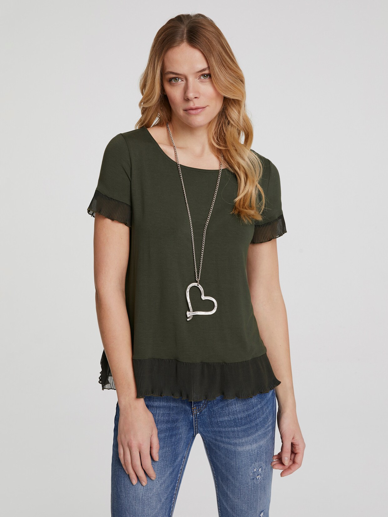 heine Shirt - dunkeloliv