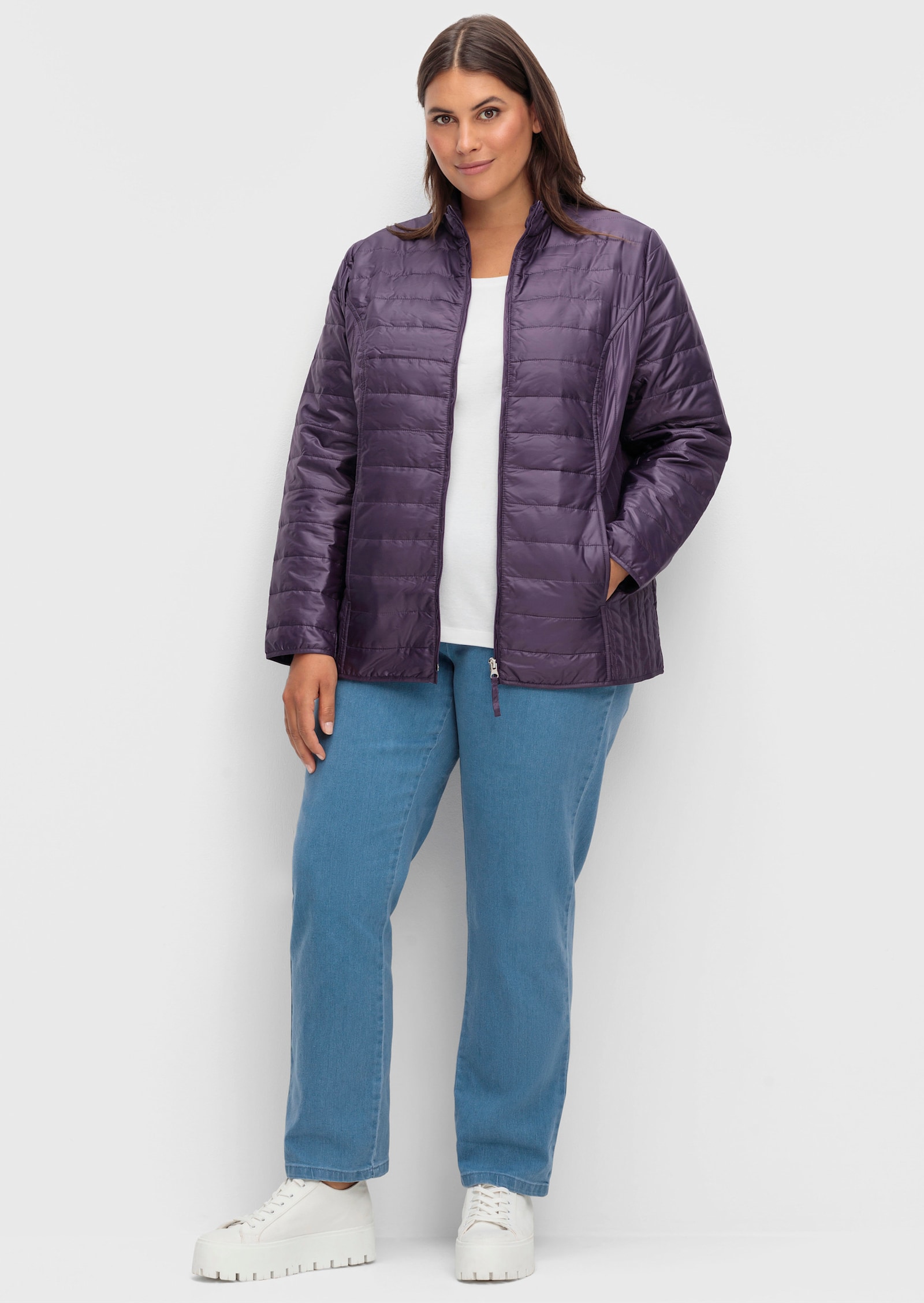 Steppjacke leicht wattiert - lila