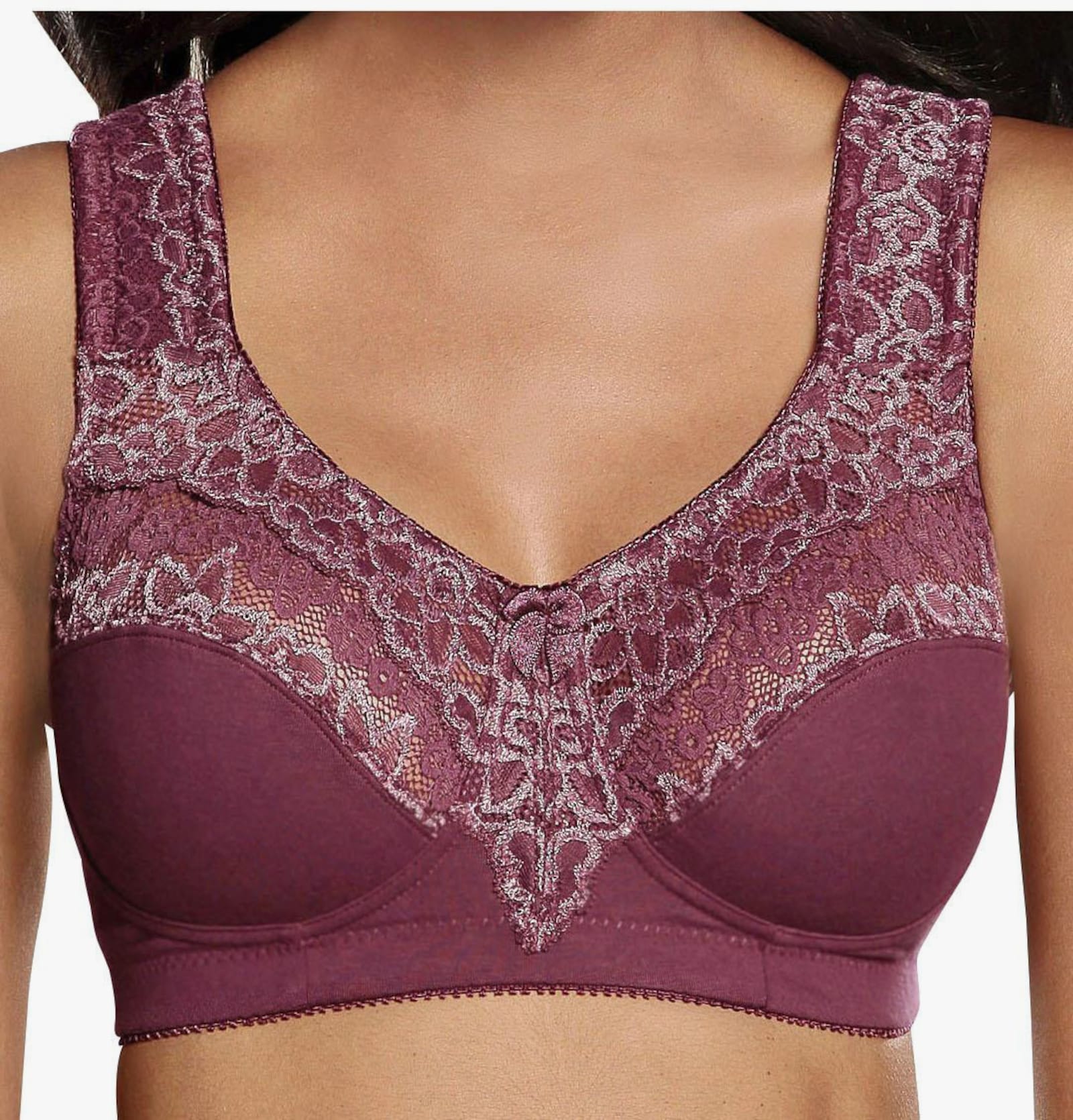 petite fleur Steunbeha - bordeaux+wit