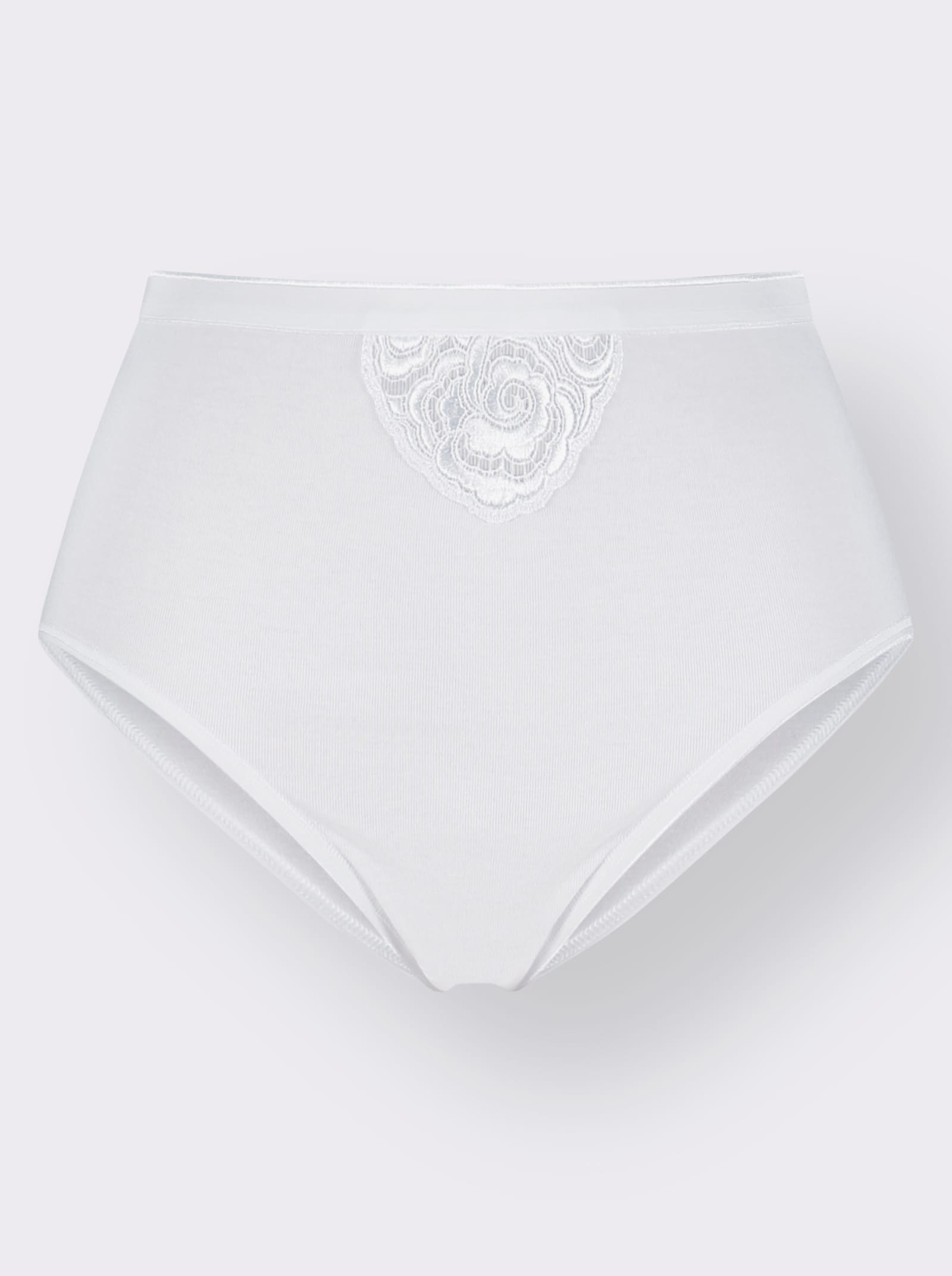 Speidel Taillenslip mit Stickereispitzen-Motiv - weiß