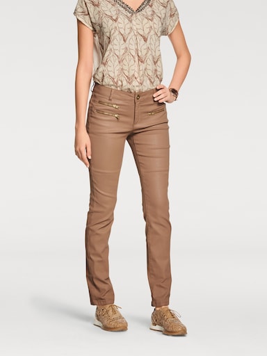 heine Pantalon skinny - nougat