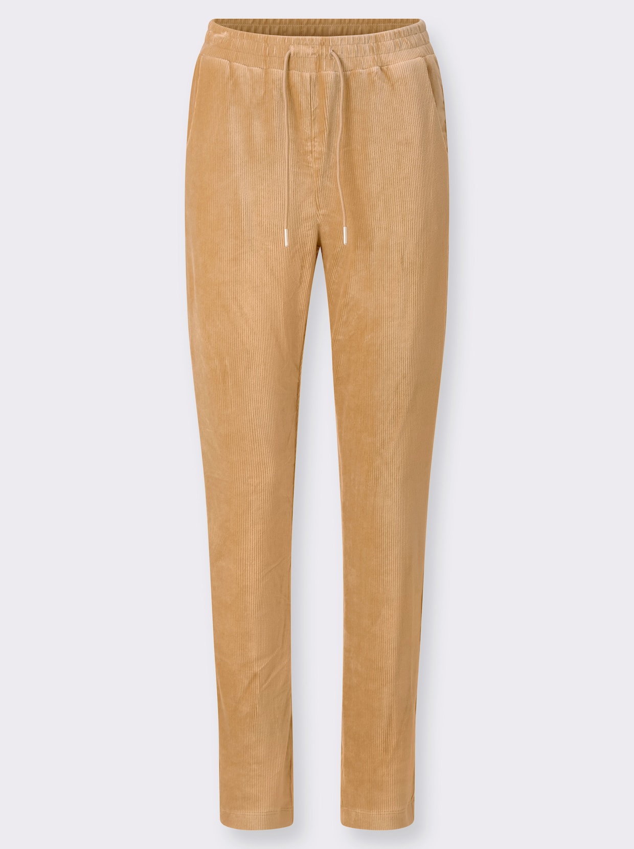Schlupfhose in Cord-Qualität, pflegeleicht - camel