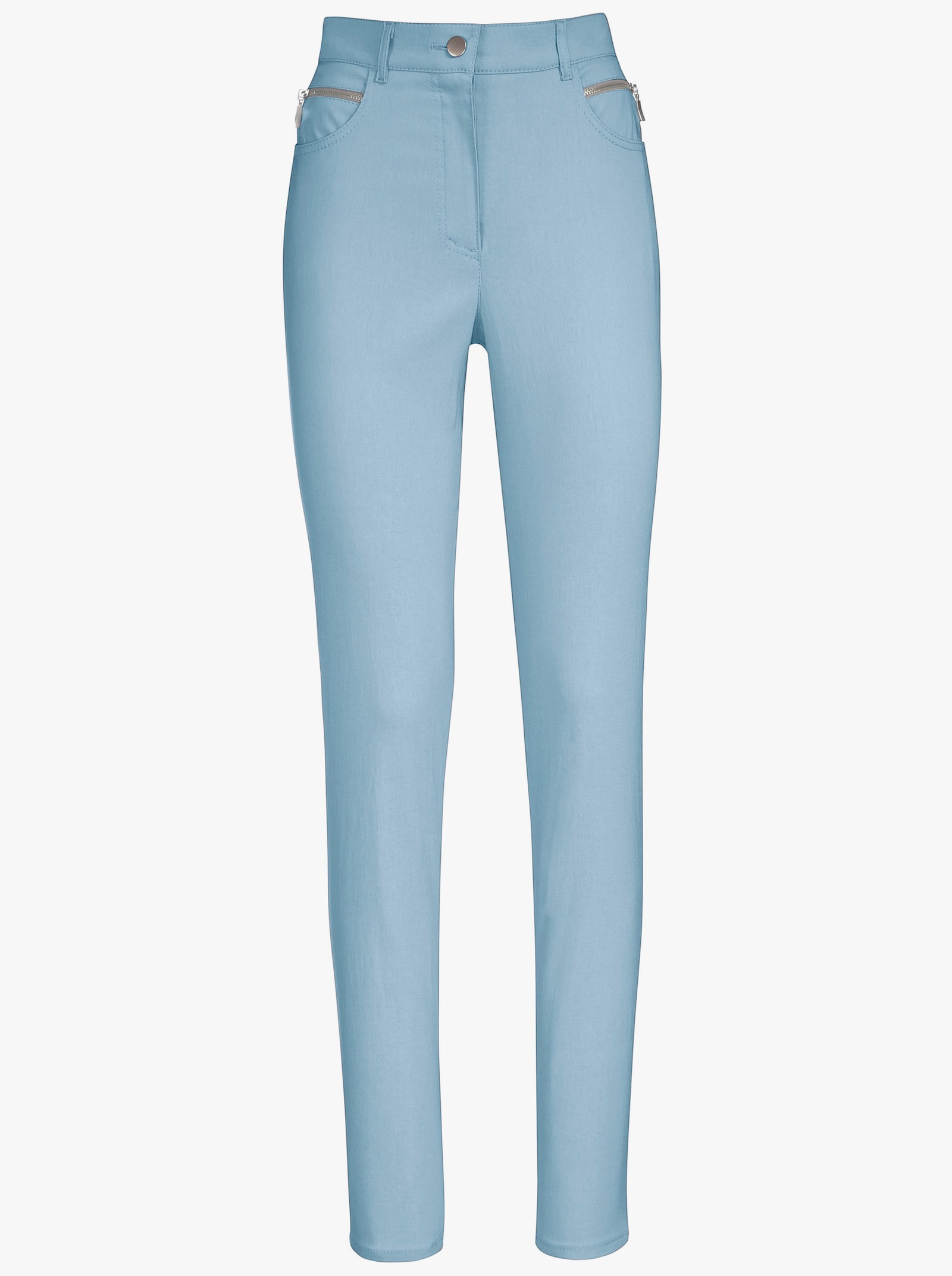 Stehmann Comfort line Stretchbyxa med dekorfickor fram - blå