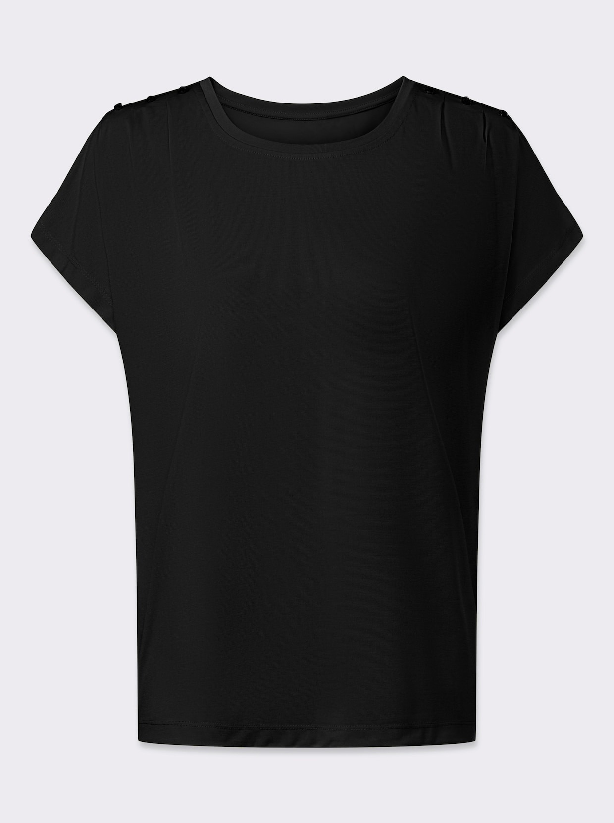 Rundhalsshirt - schwarz