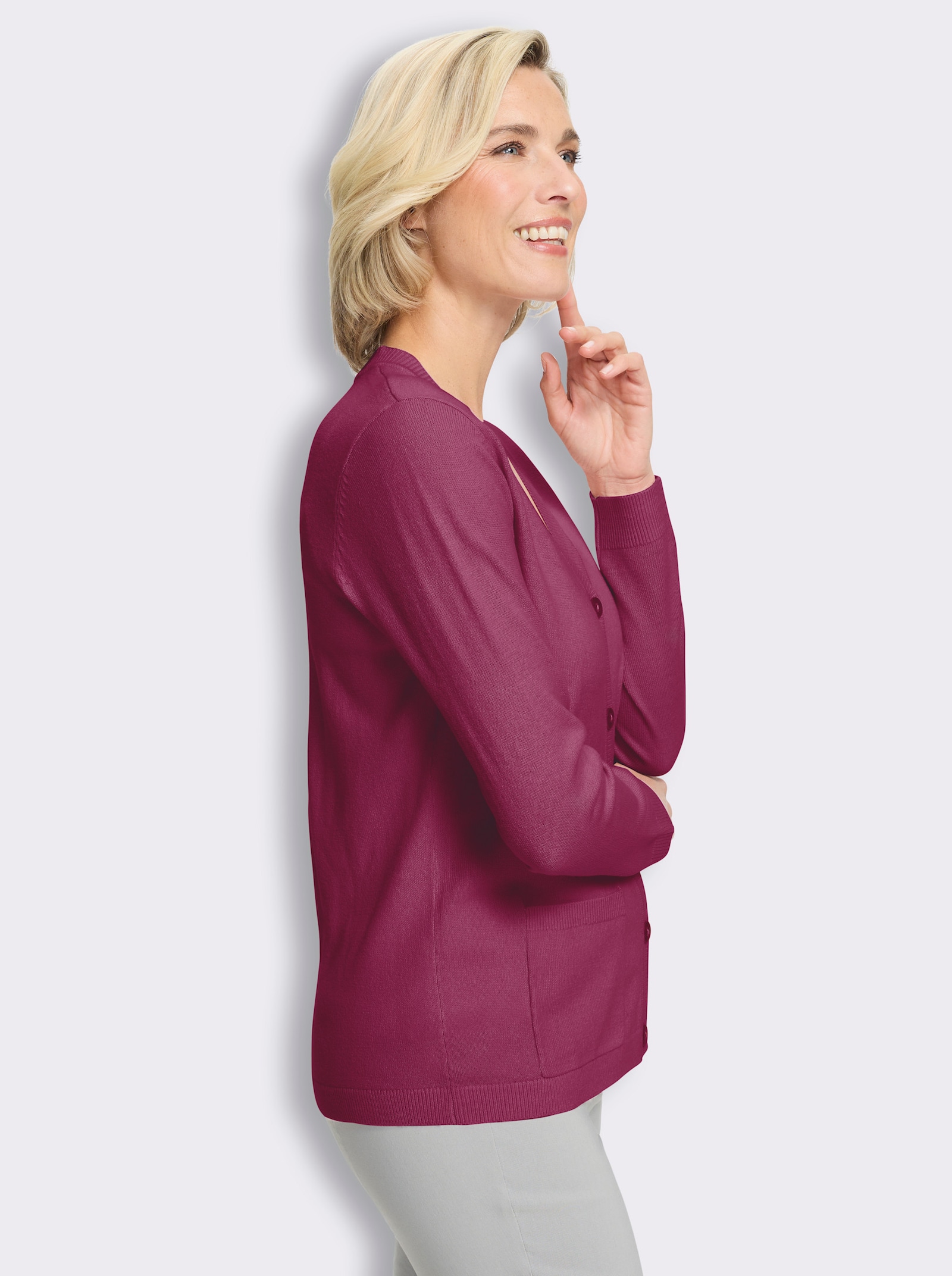 Strickjacke in Feinstrick-Qualität - erika