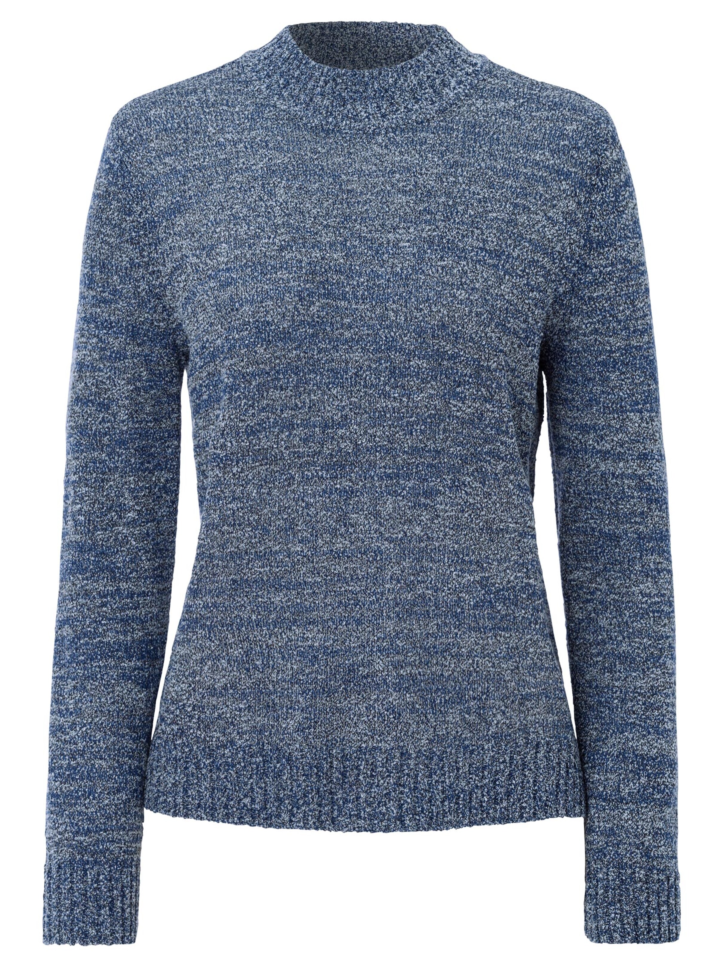 Pullover - marine-meliert