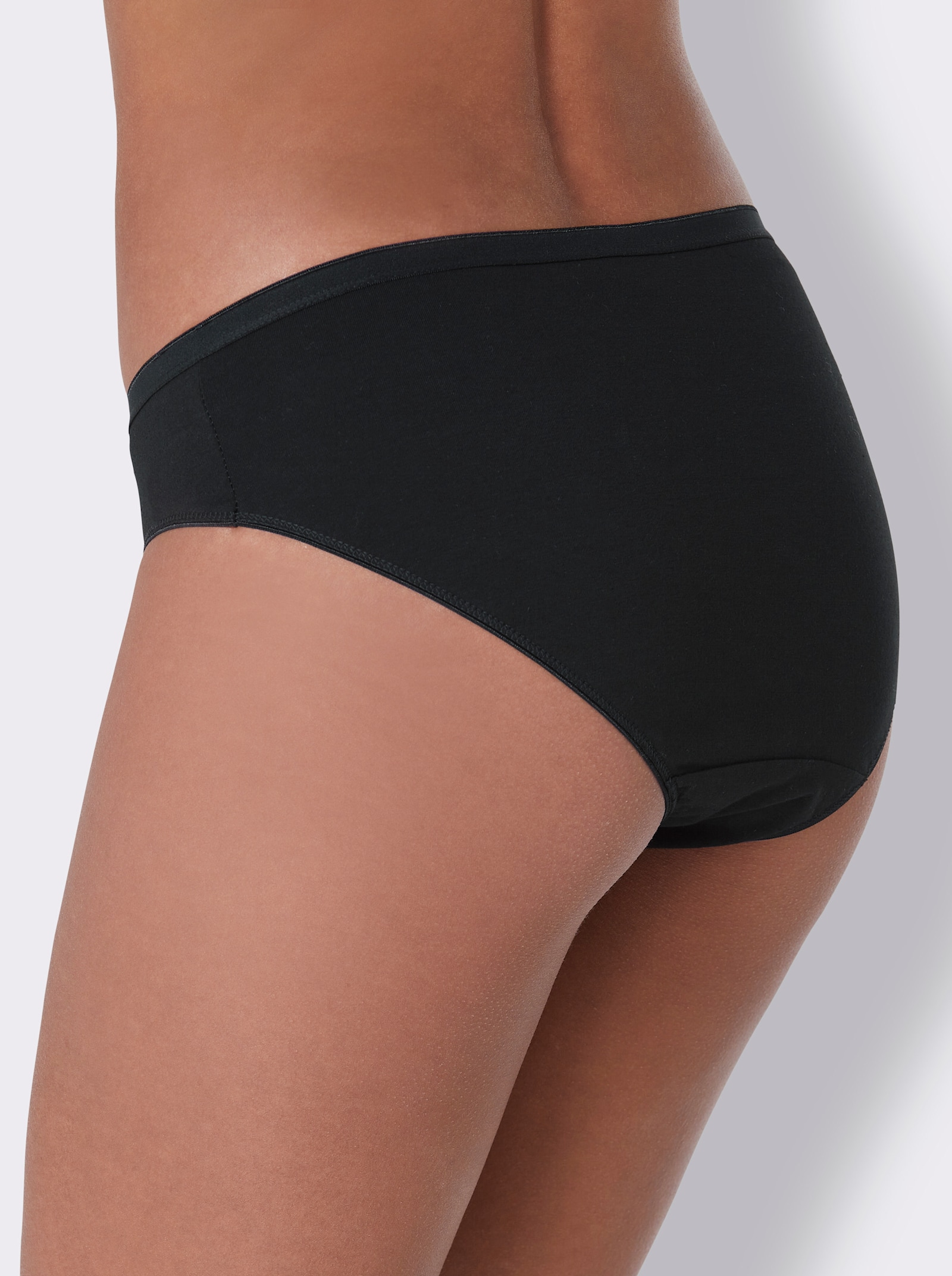 wäschepur Jazzpants mit Doppelzwickel - 5x weiß + 5x schwarz