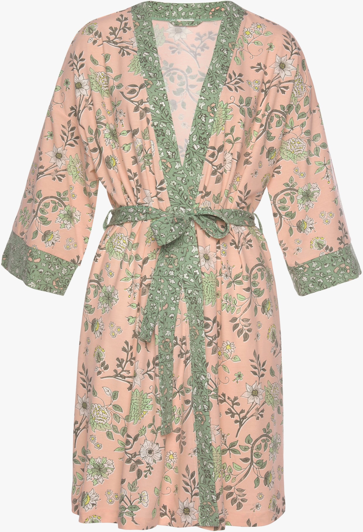 LASCANA Kimono - roze/rietgroen