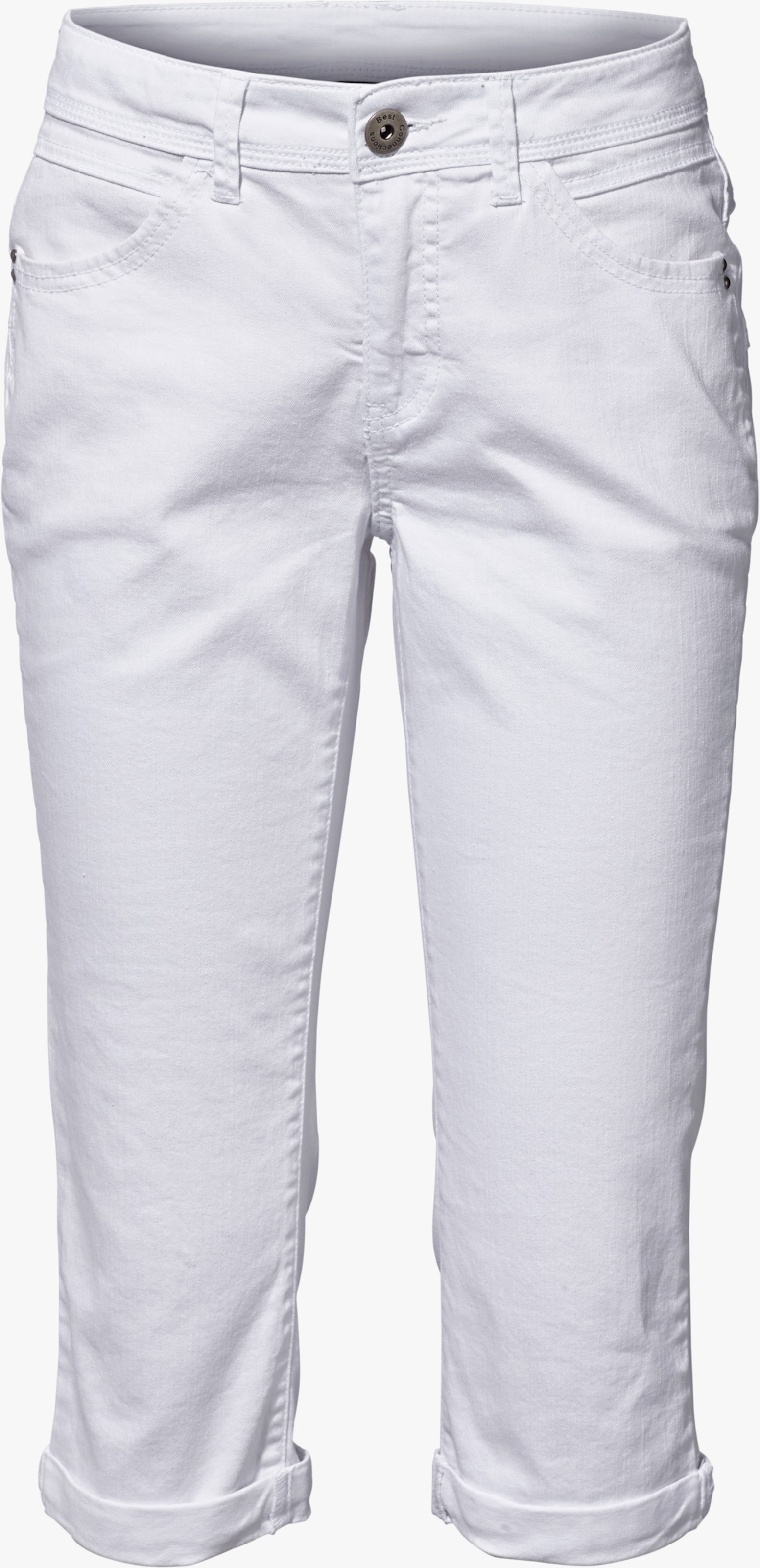 heine Bauchweg-Hose in Röhrenform - weiss