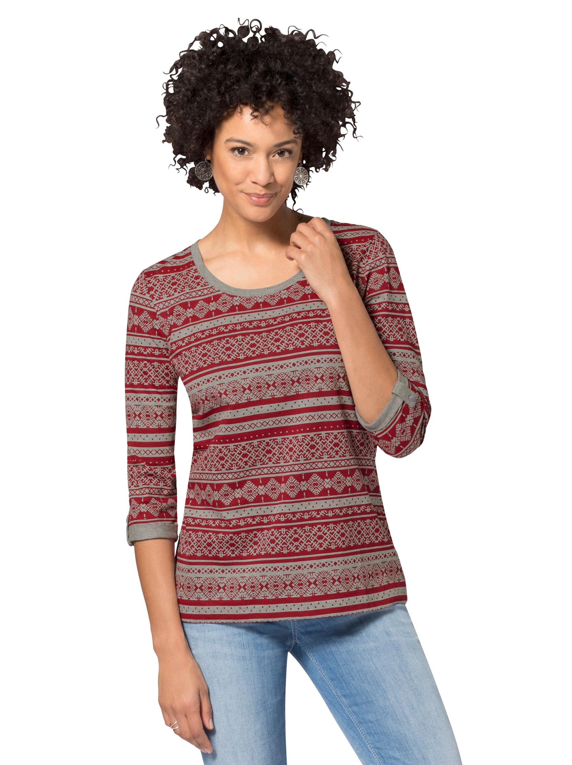 Shirt - rot-bedruckt