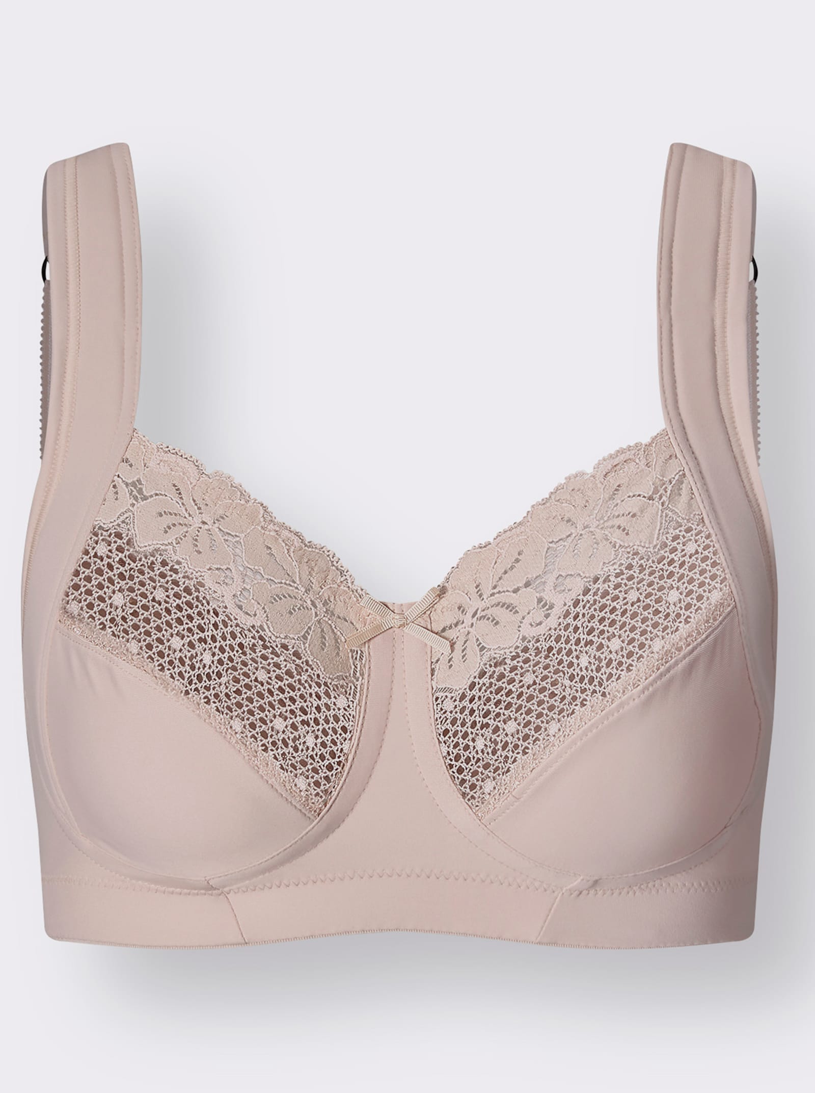 Swegmark Entlastungs-BH ohne Bügel mit wattierter, seitlicher Stütze - puder