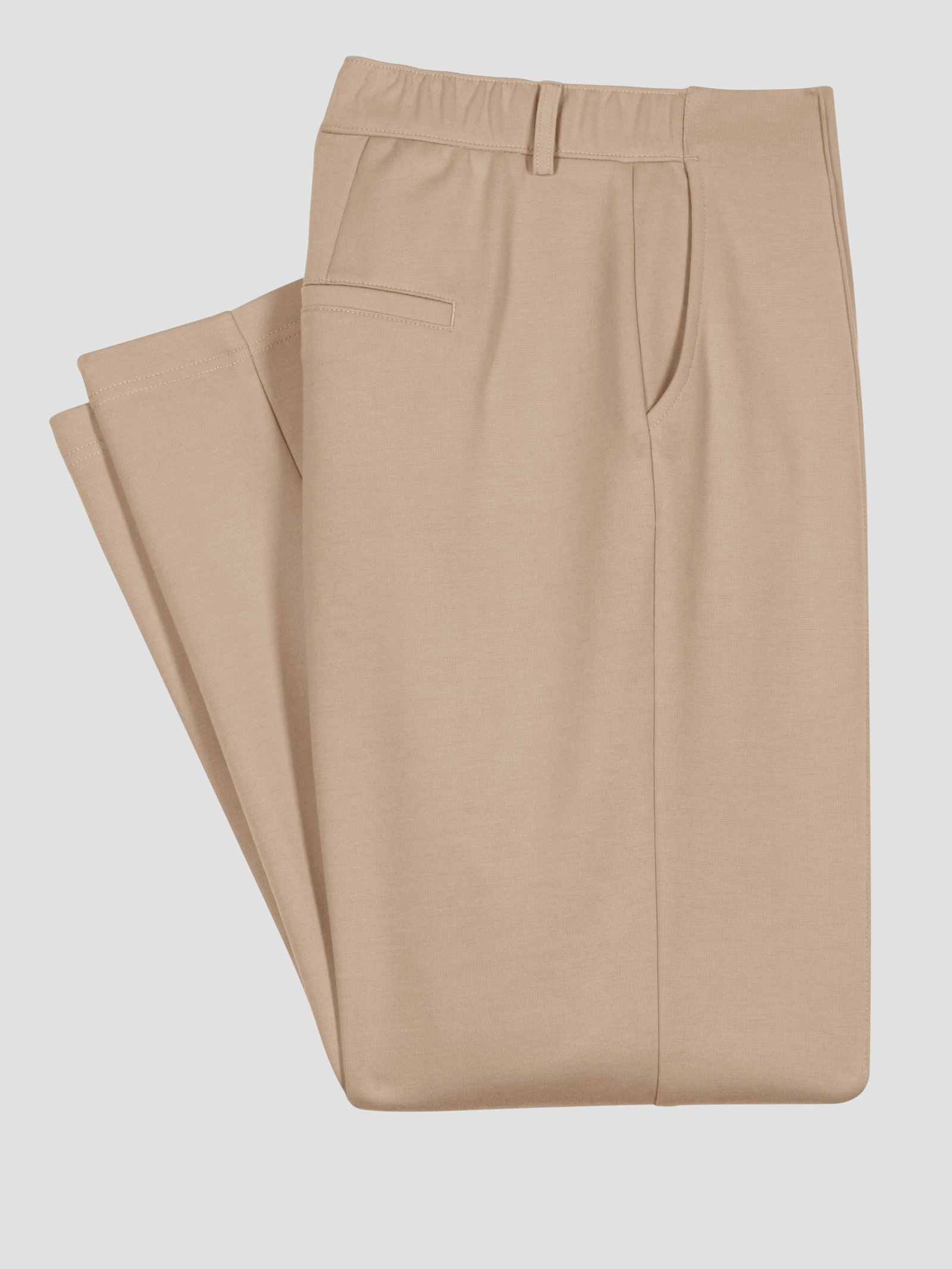Jerseyhose mit Dehnbund hinten - beige