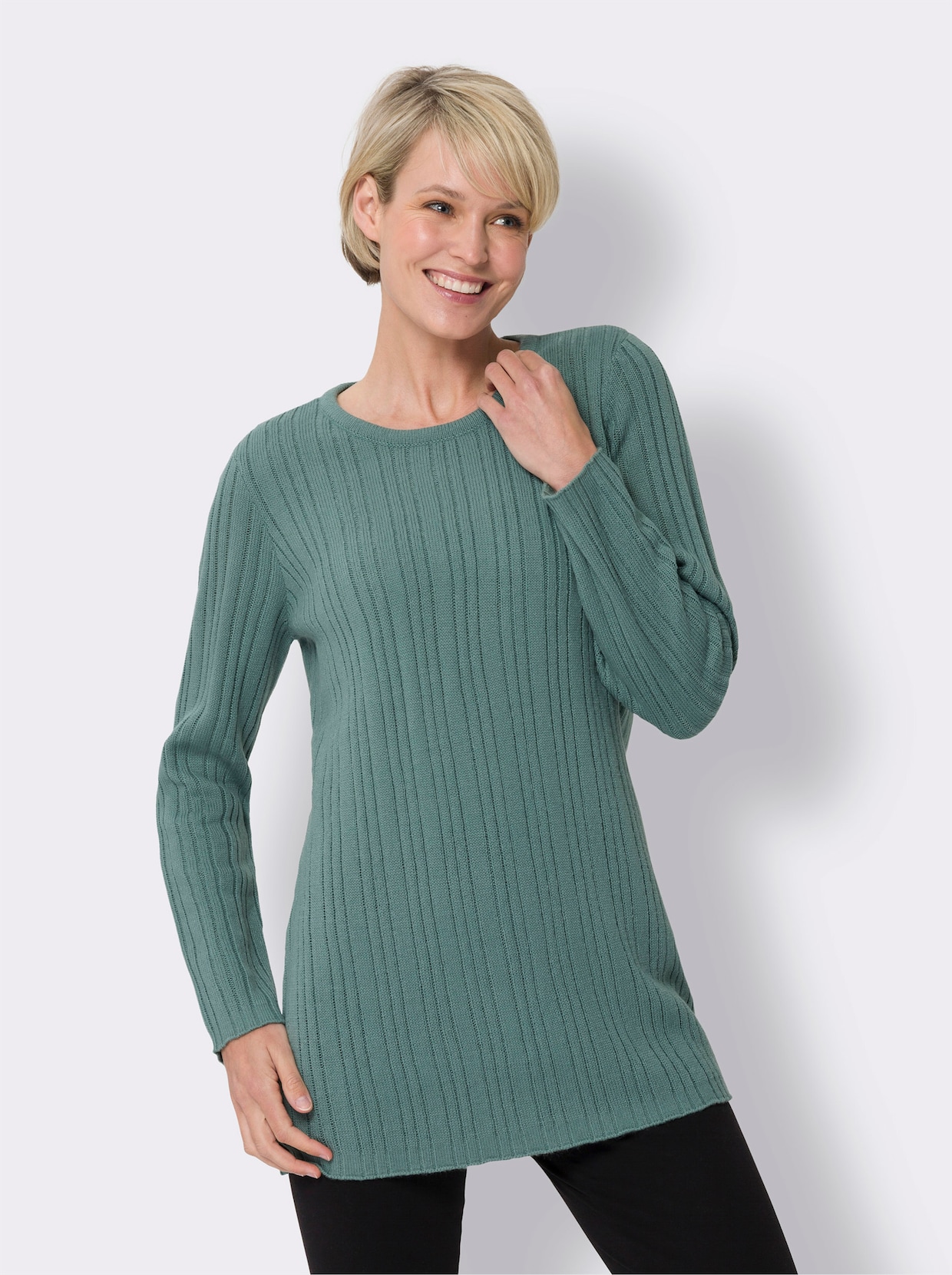 Longpullover - jade