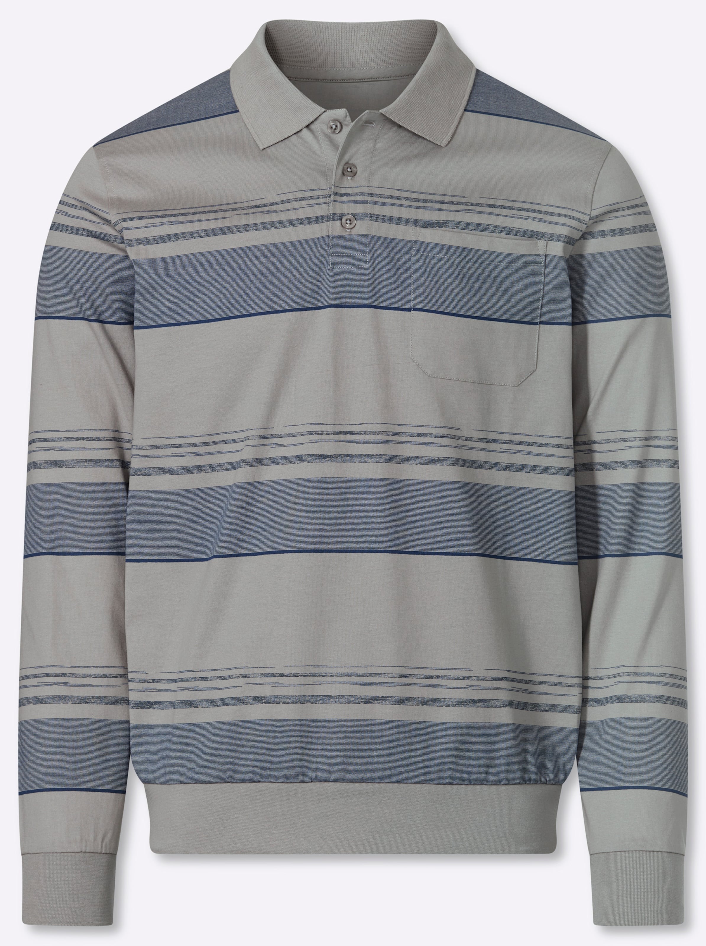 Thumbnail - Langarm-Poloshirt