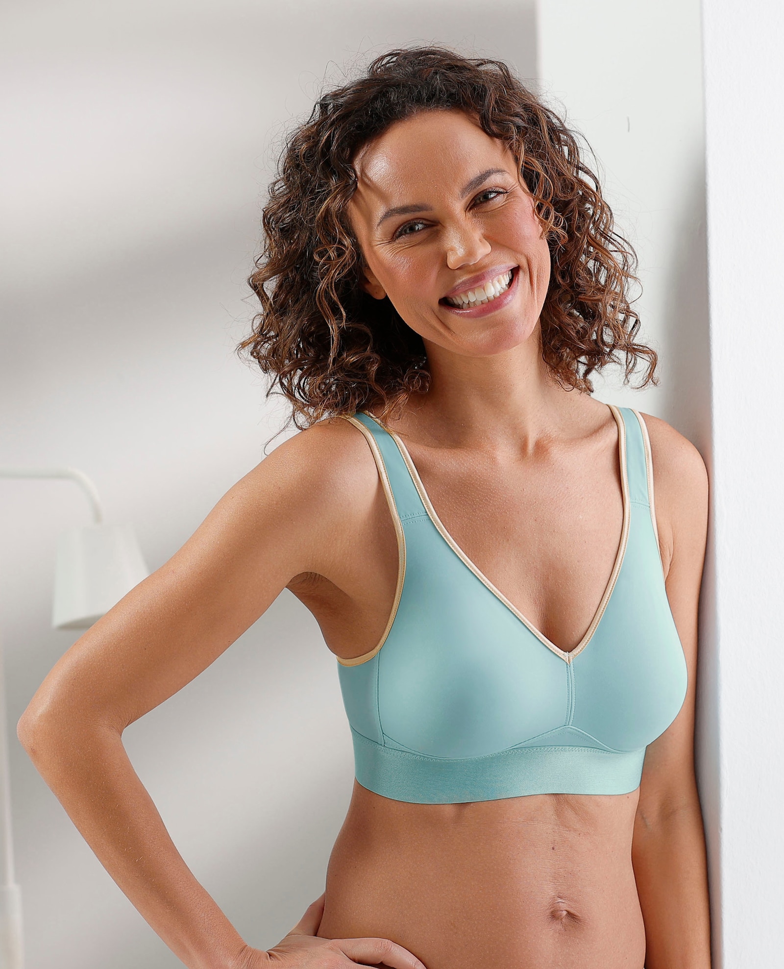 wäschepur Komfort-BH ohne Bügel - mint-elfenbein