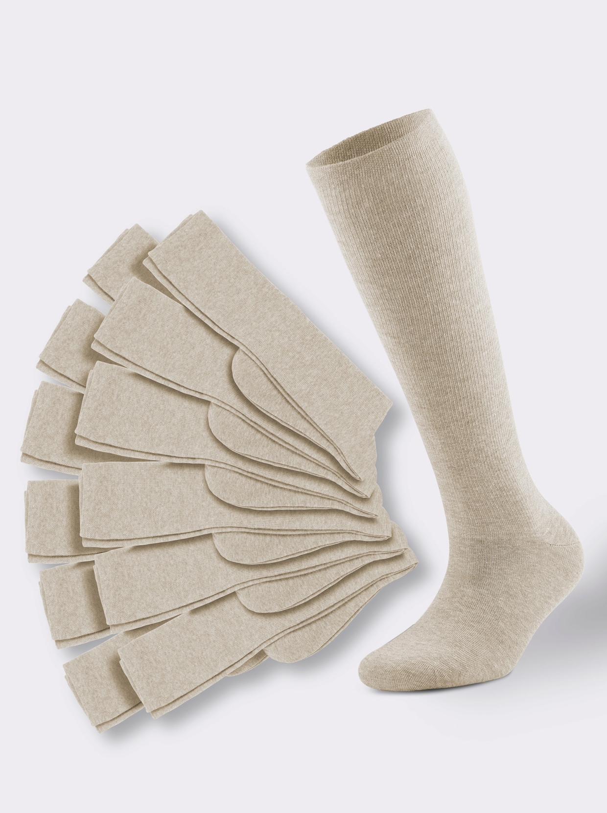 wäschepur Compressiekniekous - beige